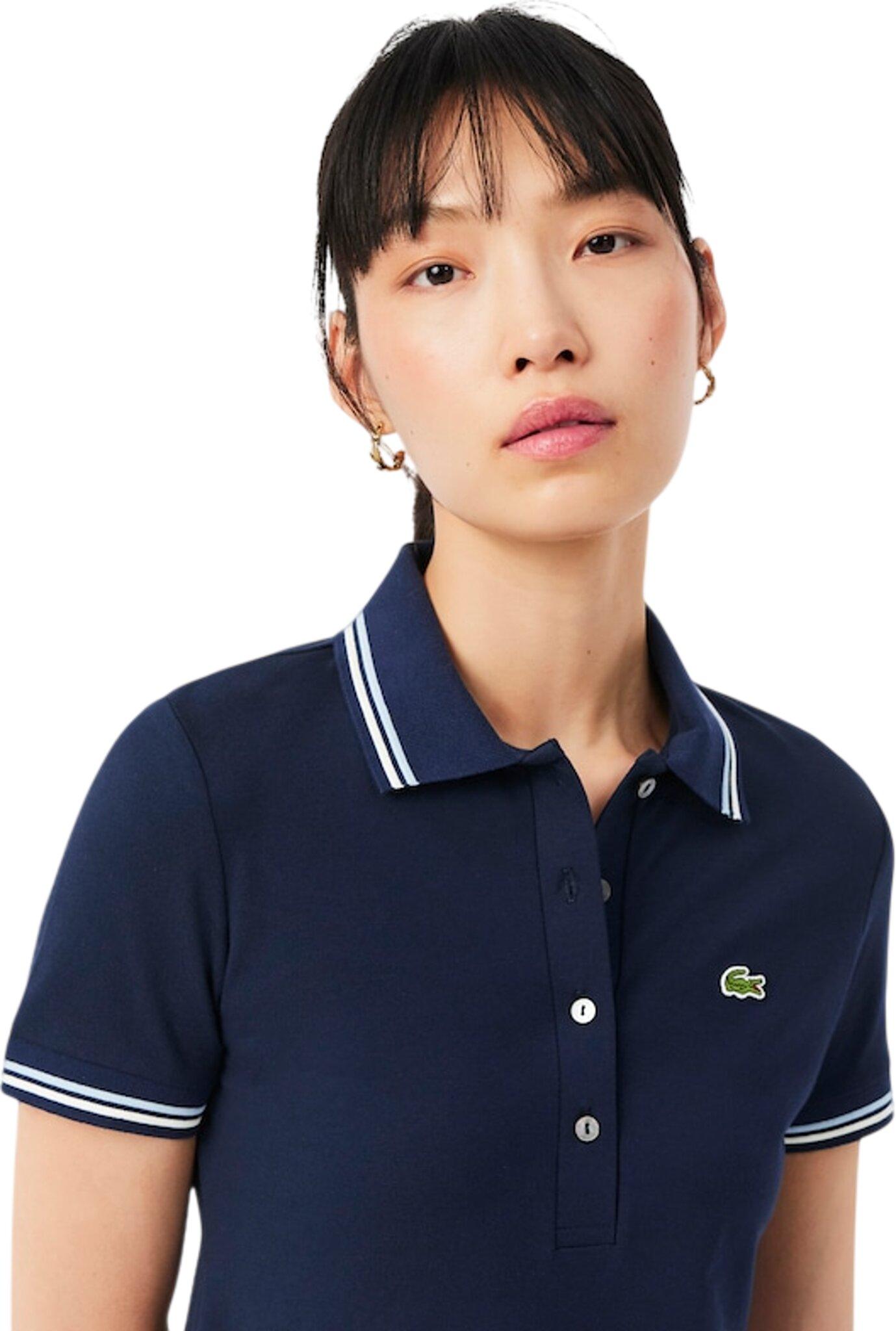 Product gallery image number 5 for product Robe patineuse à col polo extensible - Femme