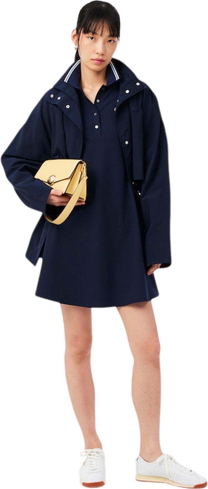 Product gallery image number 4 for product Robe patineuse à col polo extensible - Femme