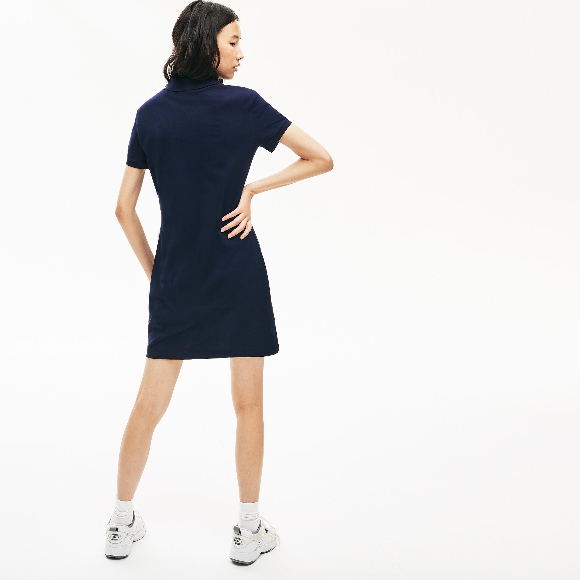 Product gallery image number 3 for product Stretch Cotton Piqué Polo Dress - Women's
