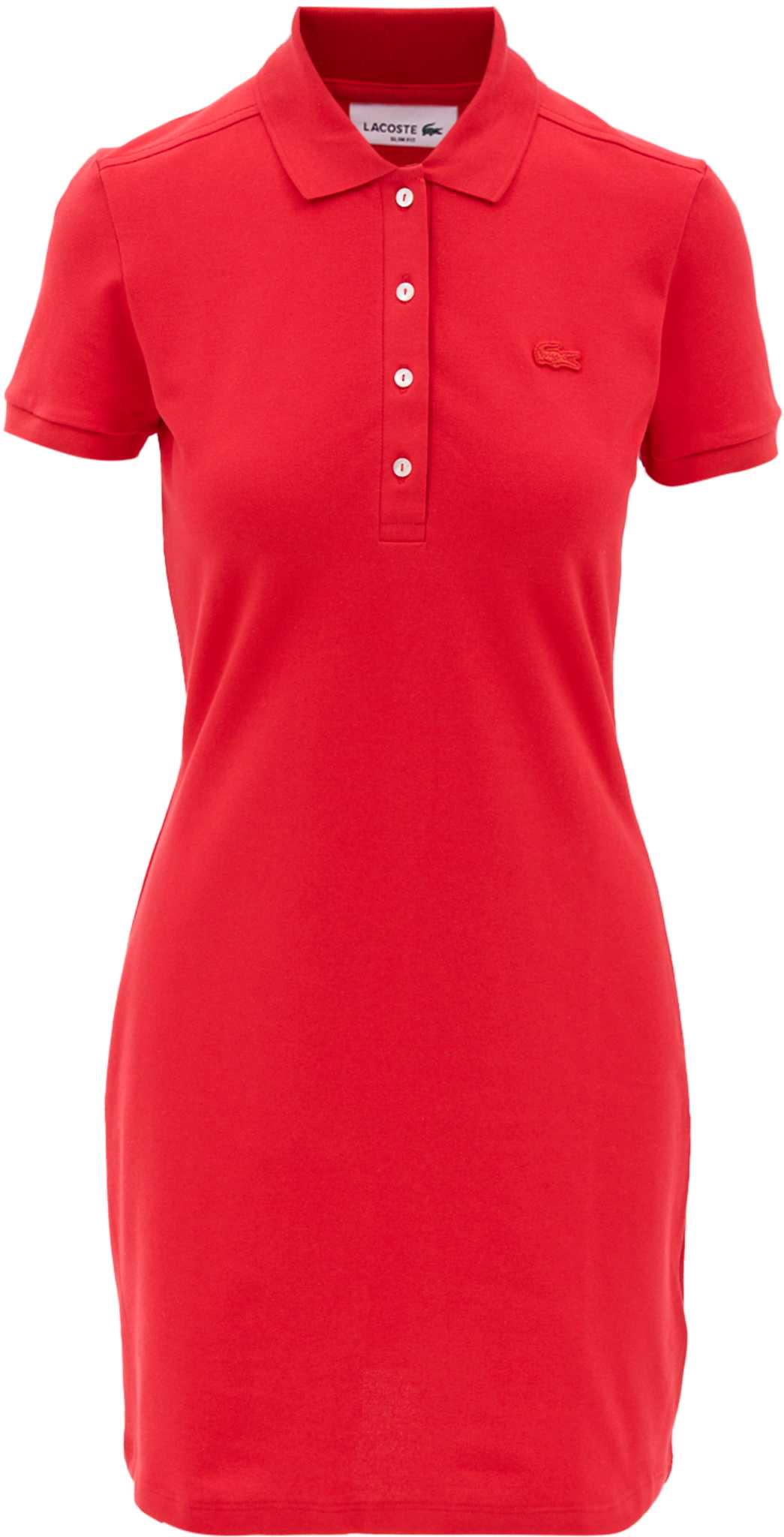 Image de produit pour Robe polo en piqué de coton stretch - Femme