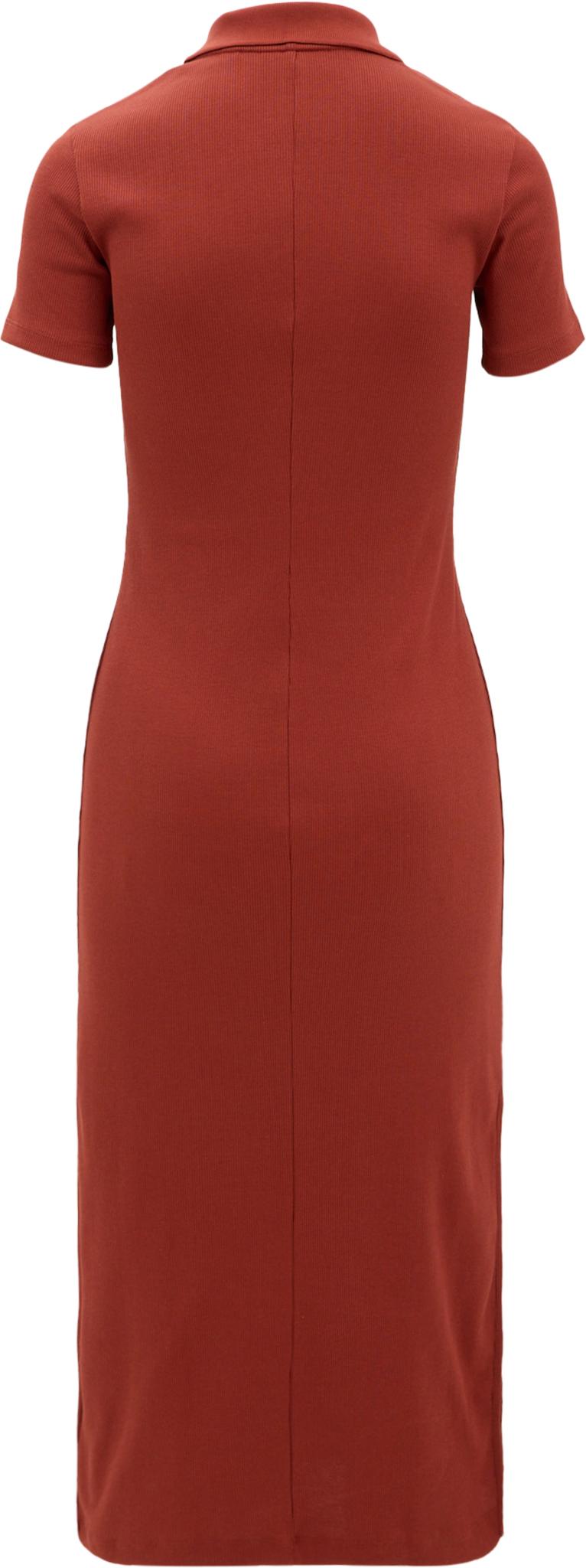 Product gallery image number 2 for product Long Ribbed Cotton Polo Dress - Women's