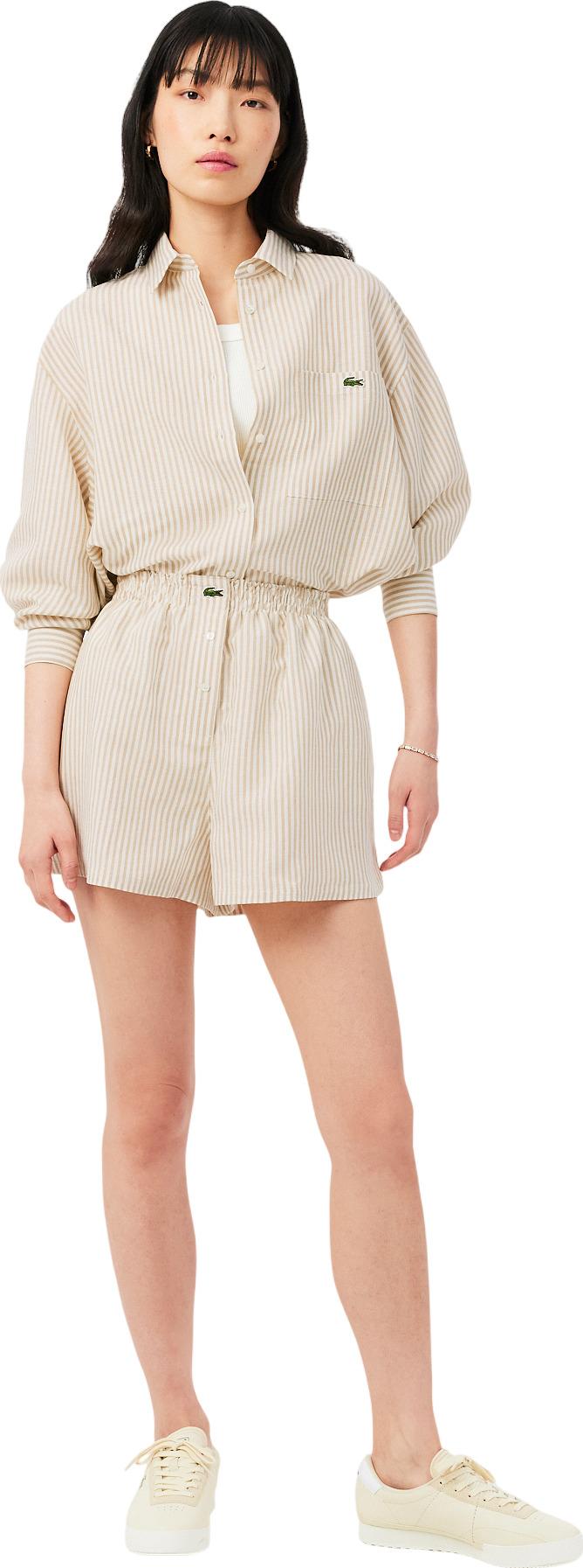 Product gallery image number 7 for product Short surdimensionné en mélange de lin - Femme