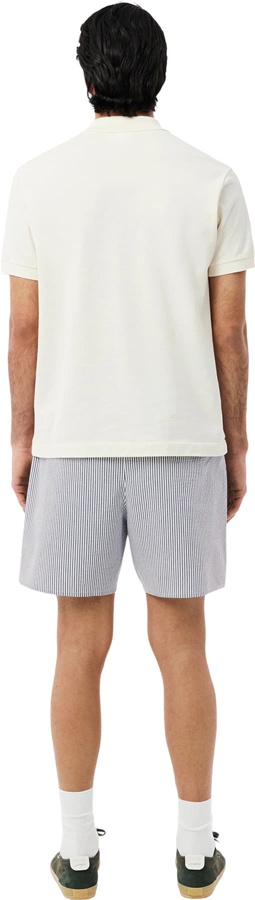 Numéro de l'image de la galerie de produits 2 pour le produit Maillot de bain texturé à rayures mi-long - Homme