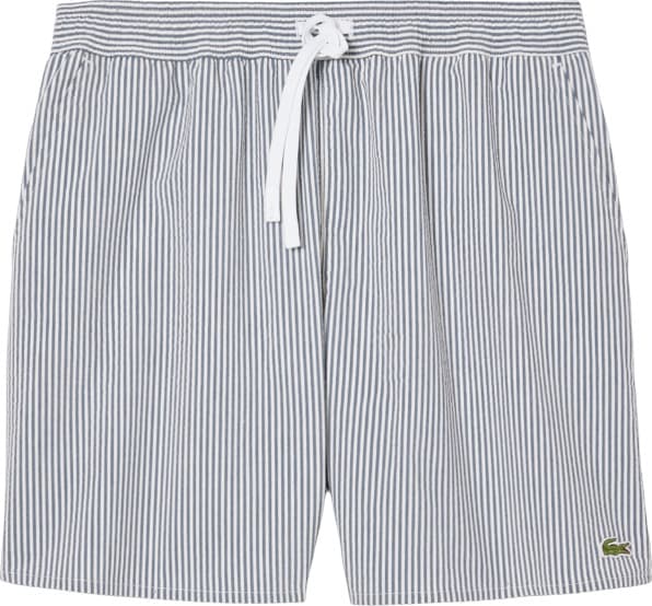 Numéro de l'image de la galerie de produits 6 pour le produit Maillot de bain texturé à rayures mi-long - Homme