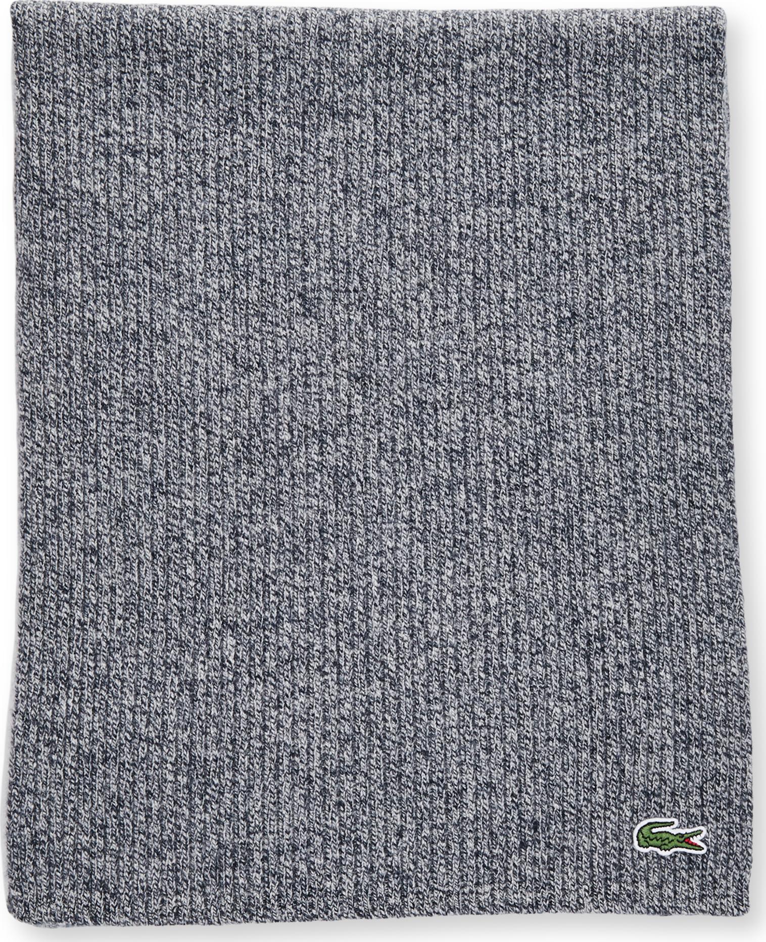Product gallery image number 1 for product Lacoste Ribbed Rectangular Wool Scarf - Men's