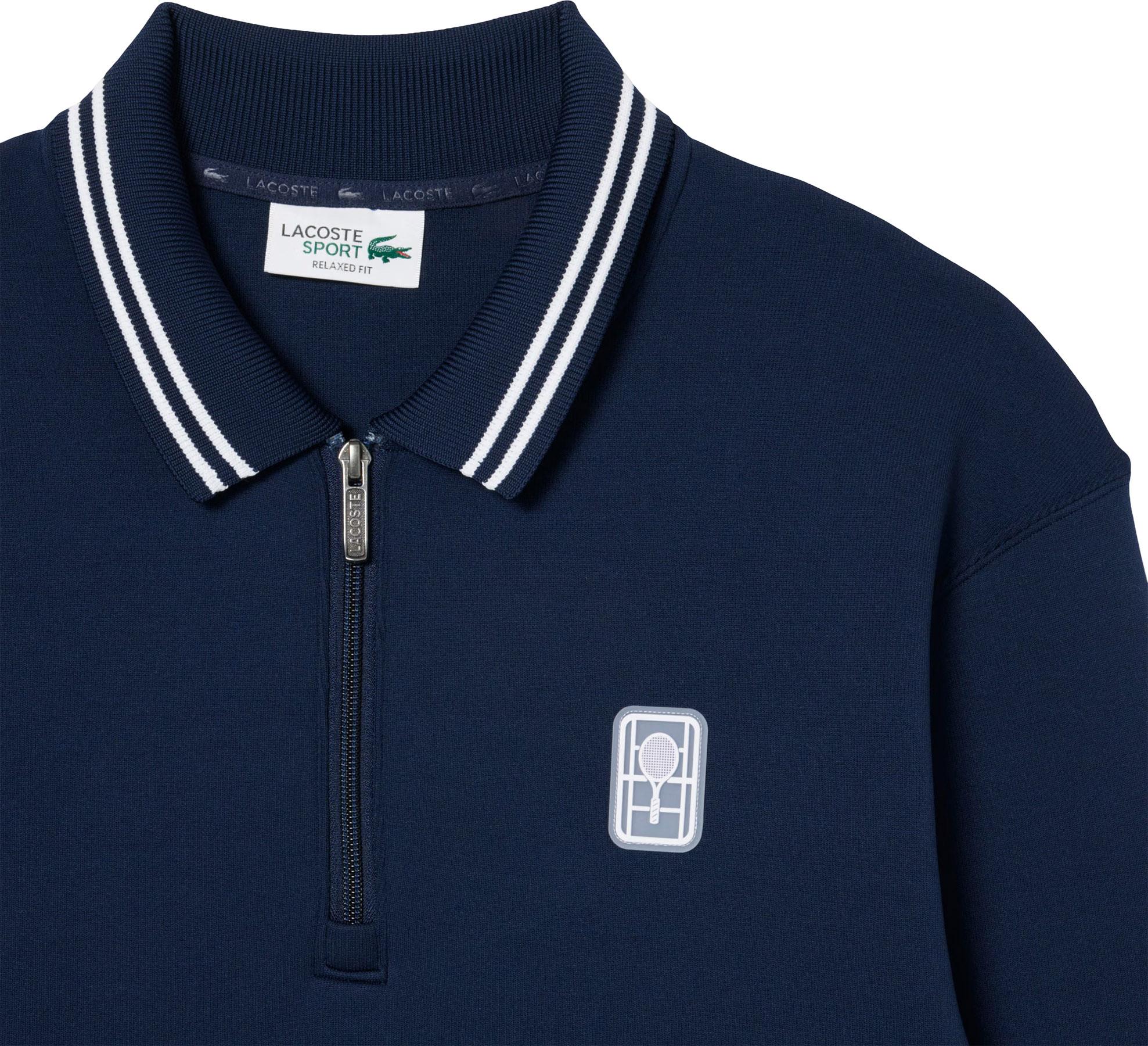 Product gallery image number 11 for product Chandail en molleton à glissière à col polo Tennis Heritage - Homme