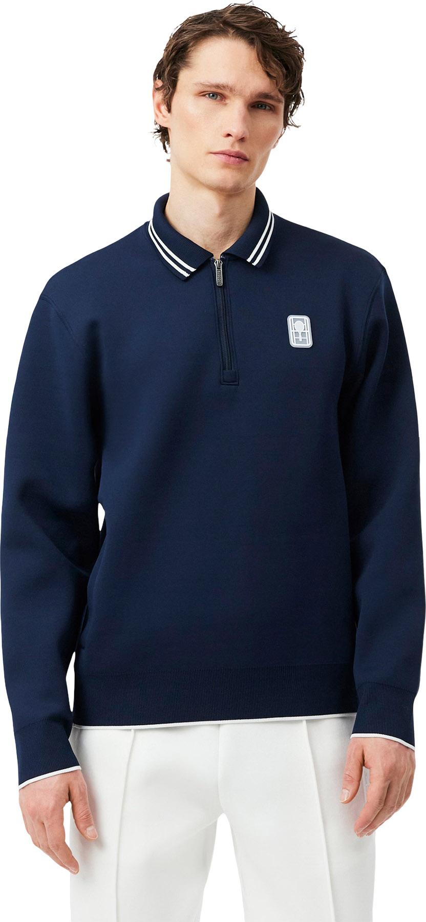 Product gallery image number 7 for product Chandail en molleton à glissière à col polo Tennis Heritage - Homme