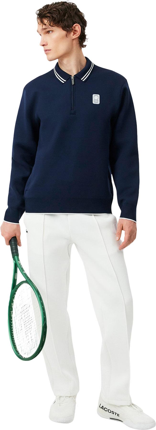 Product gallery image number 8 for product Chandail en molleton à glissière à col polo Tennis Heritage - Homme