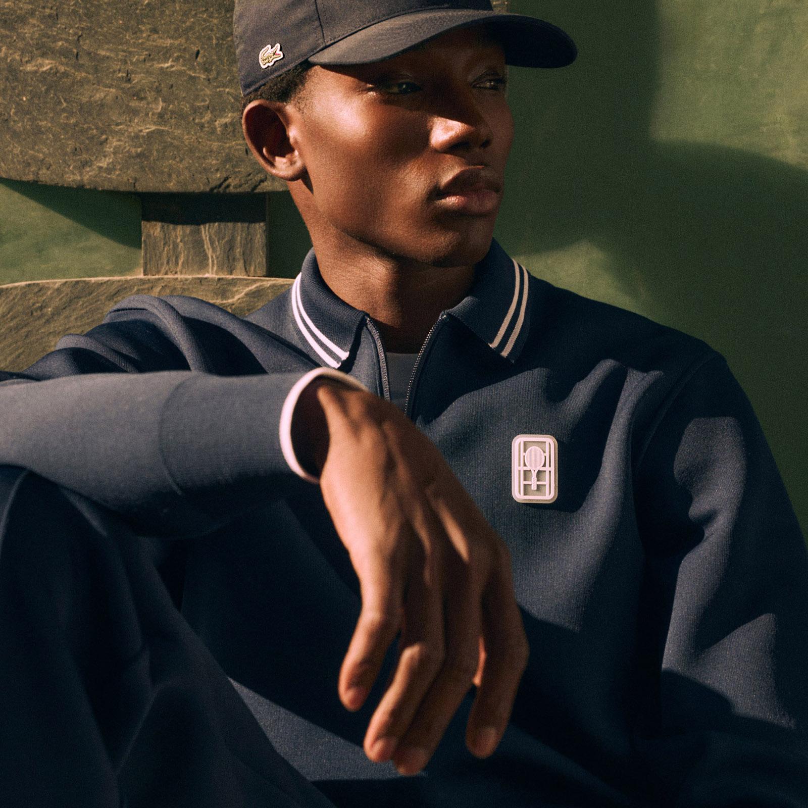 Product gallery image number 9 for product Chandail en molleton à glissière à col polo Tennis Heritage - Homme