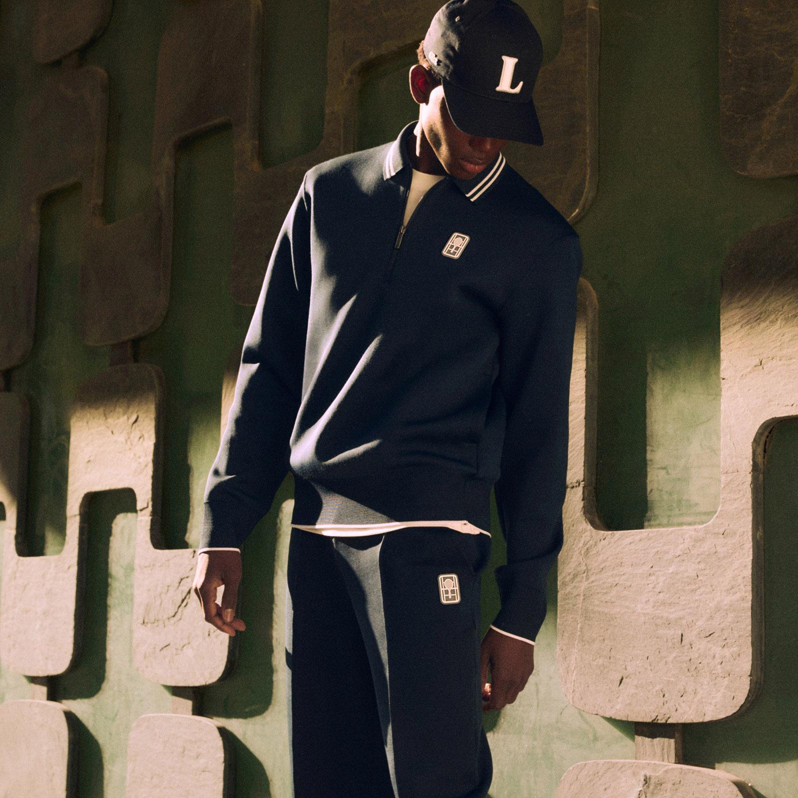 Product gallery image number 10 for product Chandail en molleton à glissière à col polo Tennis Heritage - Homme