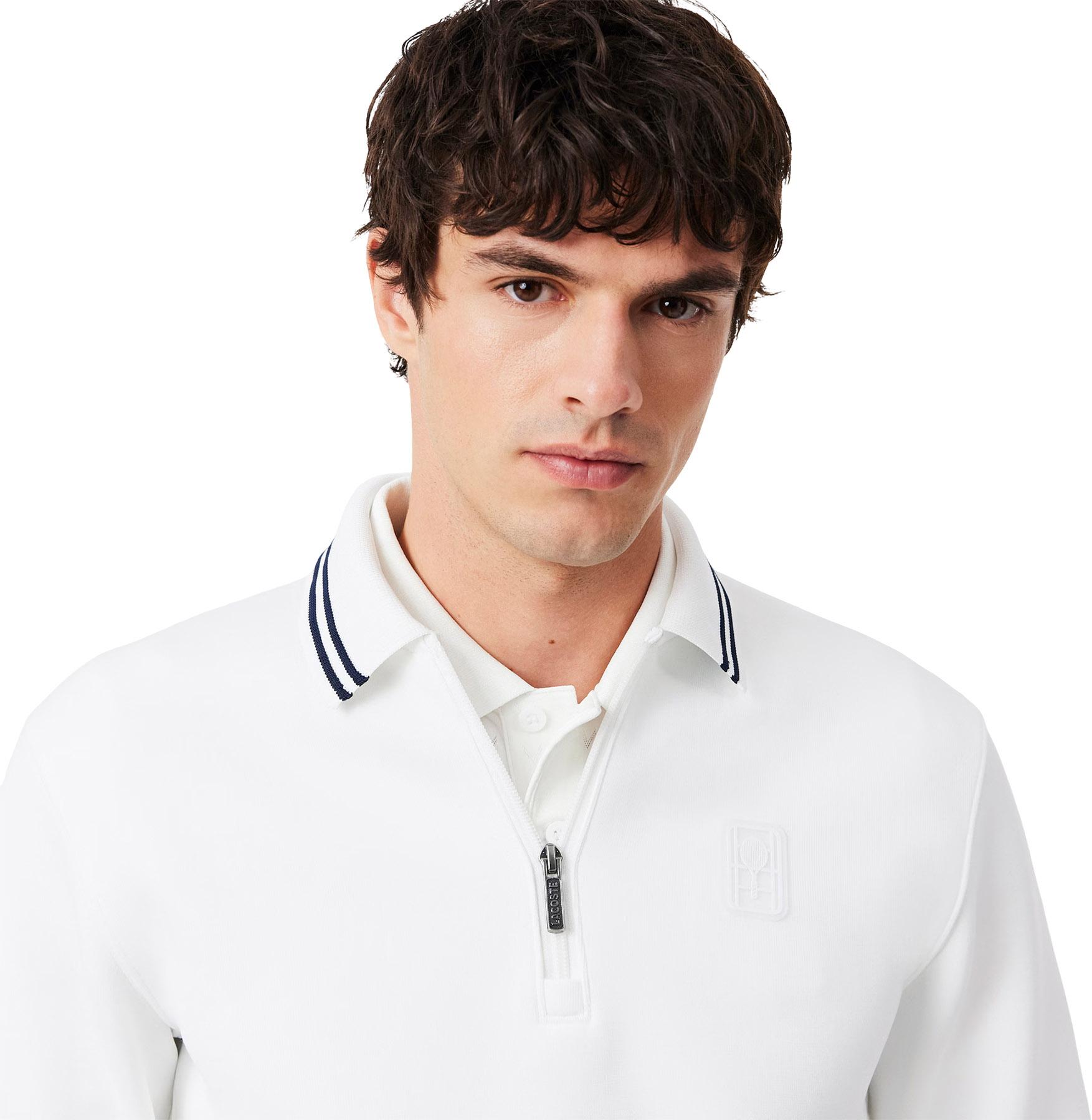 Product gallery image number 3 for product Tennis Heritage Polo Collar Zipped Sweatshirt - Men's