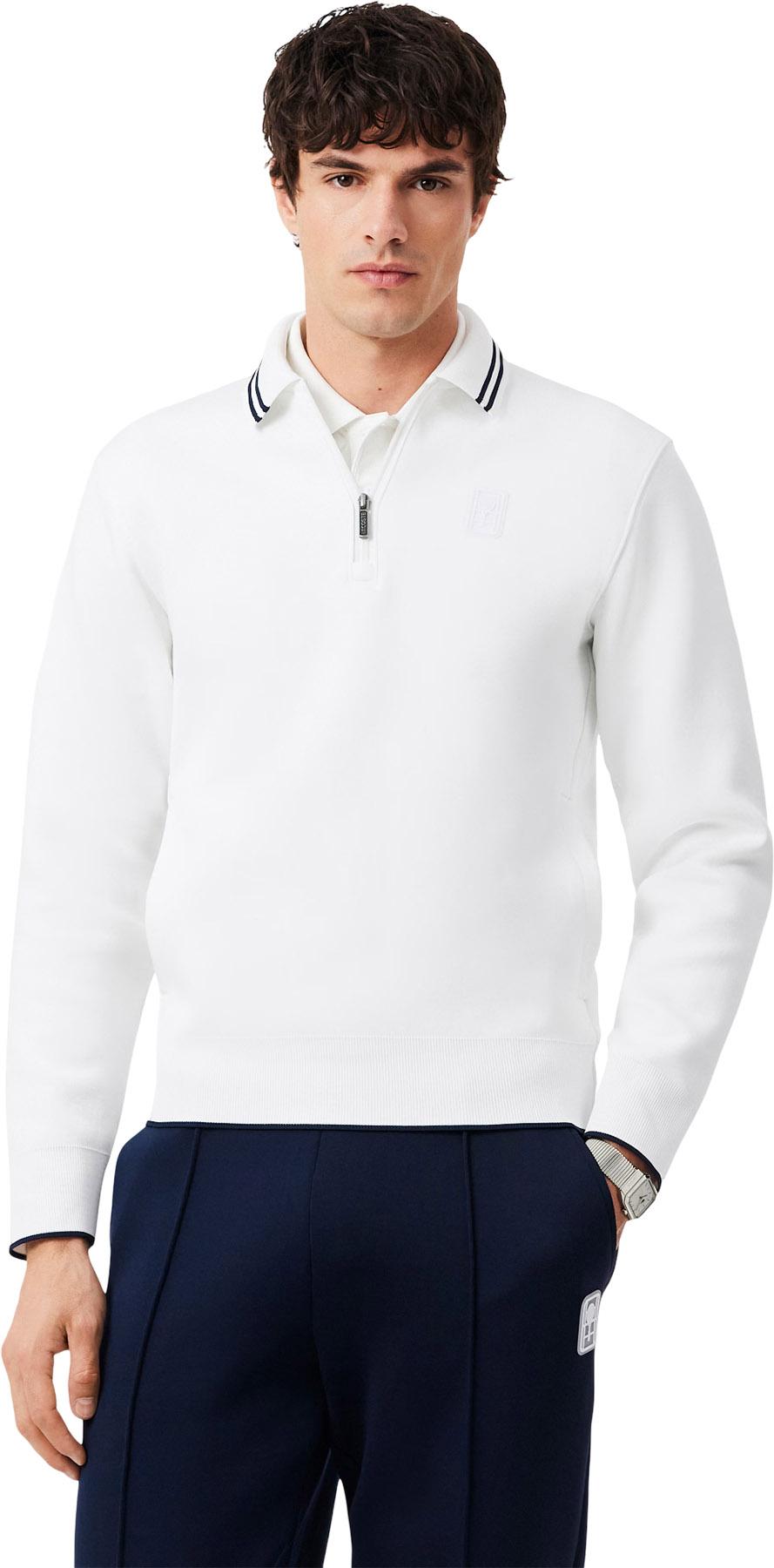 Product gallery image number 8 for product Tennis Heritage Polo Collar Zipped Sweatshirt - Men's