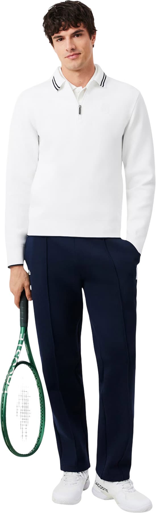 Product gallery image number 5 for product Tennis Heritage Polo Collar Zipped Sweatshirt - Men's