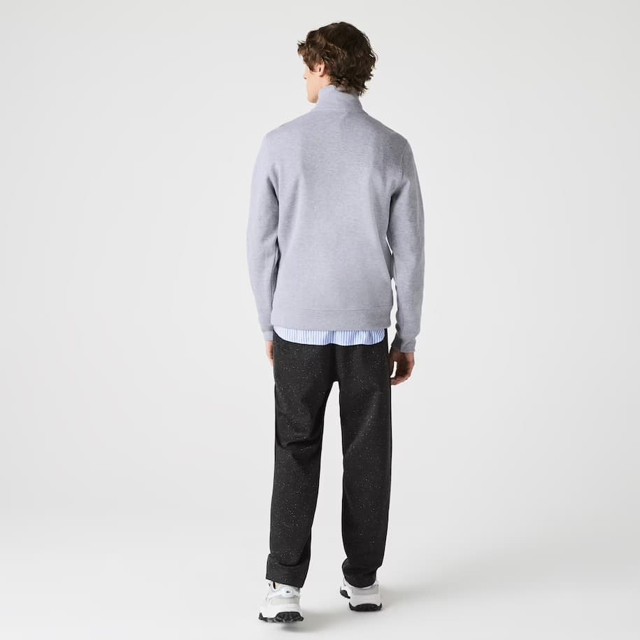 Product gallery image number 2 for product Zippered Stand-Up Collar Cotton Sweatshirt - Men's