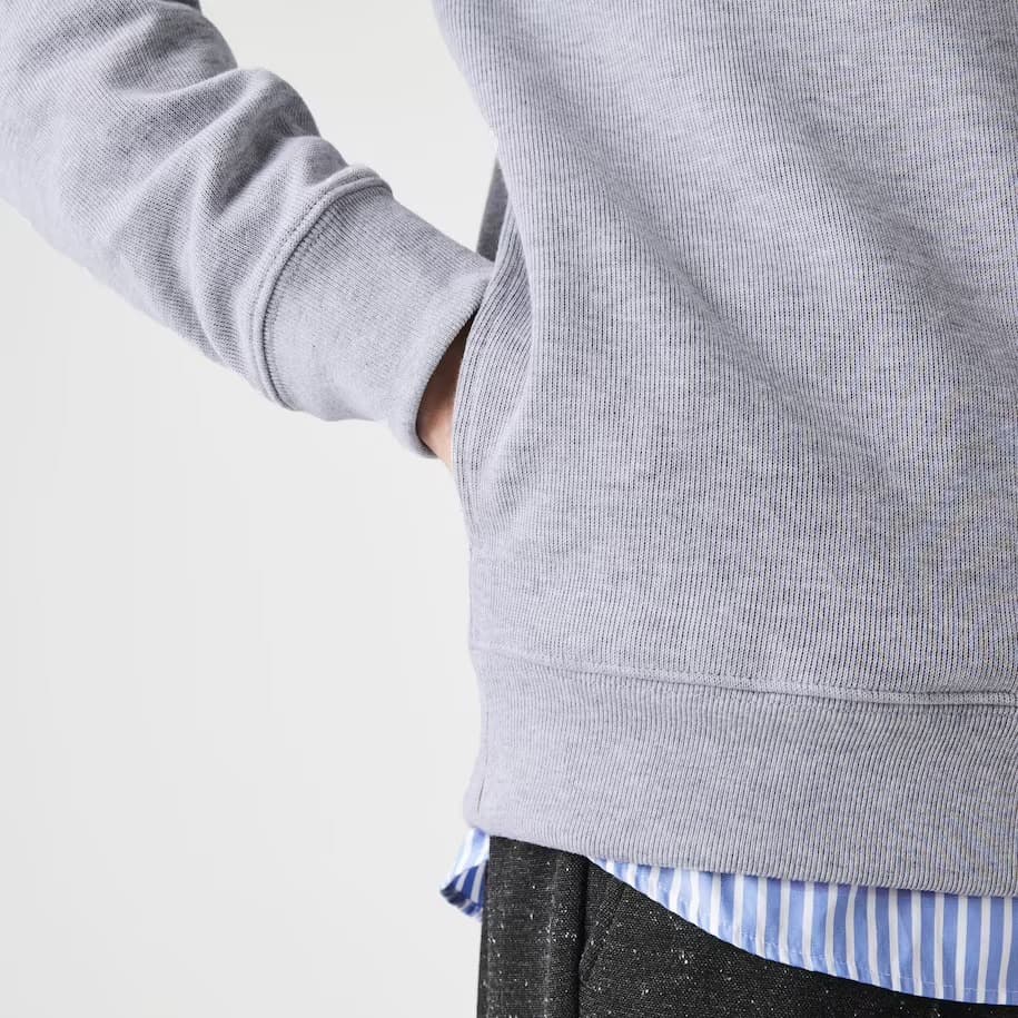 Product gallery image number 5 for product Zippered Stand-Up Collar Cotton Sweatshirt - Men's