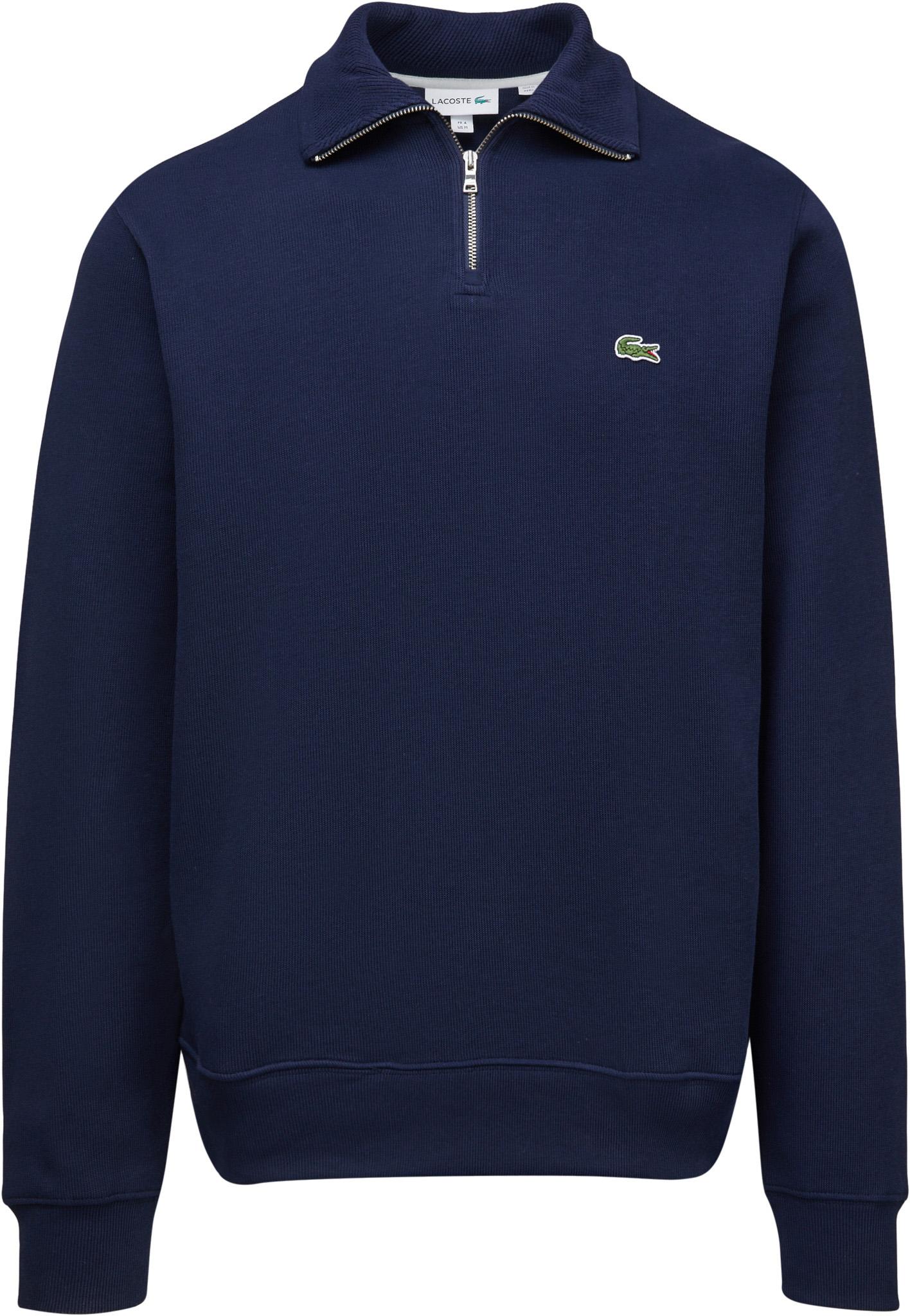 Product image for Zippered Stand-Up Collar Cotton Sweatshirt - Men's