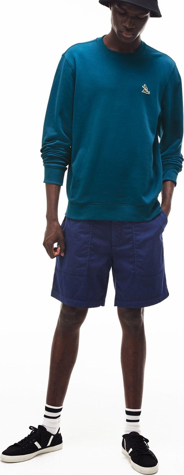 Product gallery image number 4 for product Crew Neck Palm Tree Croc Fleece Sweatshirt - Men's