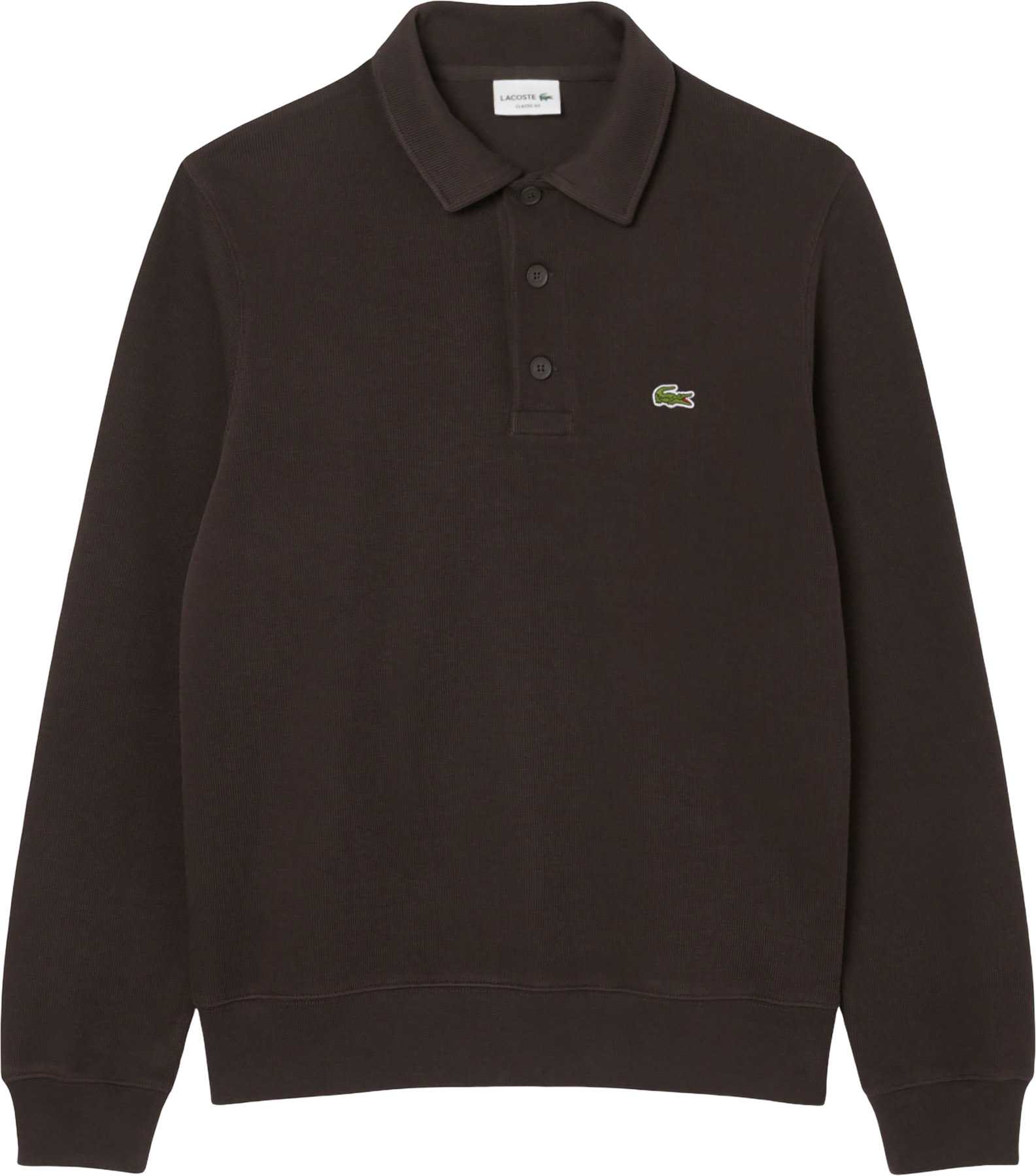 Product image for Ribbed Cotton Polo Collar Sweatshirt - Men's 