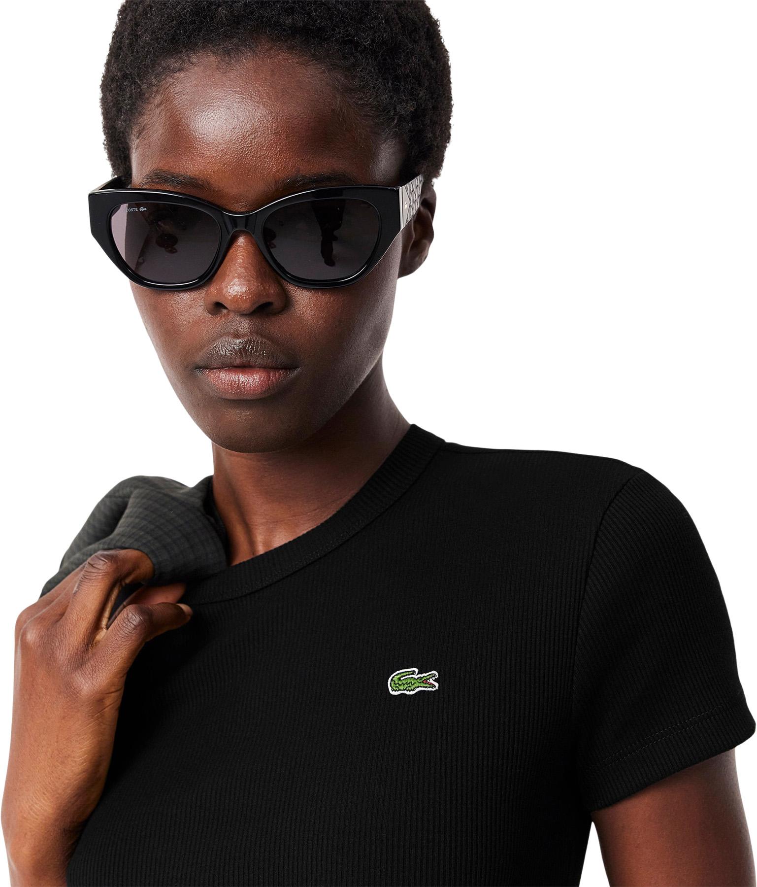 Product gallery image number 2 for product T-shirt ajusté en coton côtelé - Femme