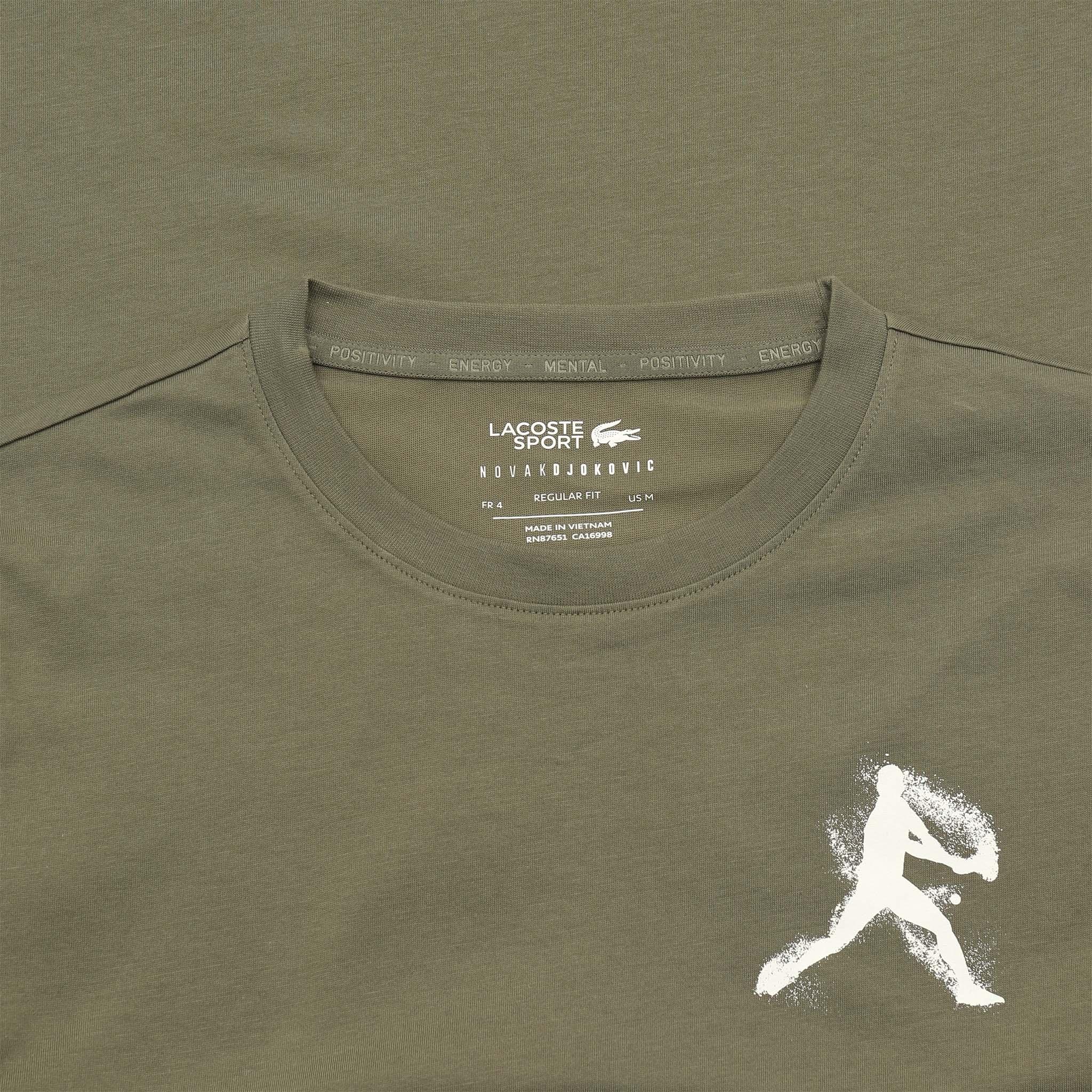 Numéro de l'image de la galerie de produits 3 pour le produit Ensemble t-shirt et casquette Lacoste Tennis x Novak Djokovic - Homme