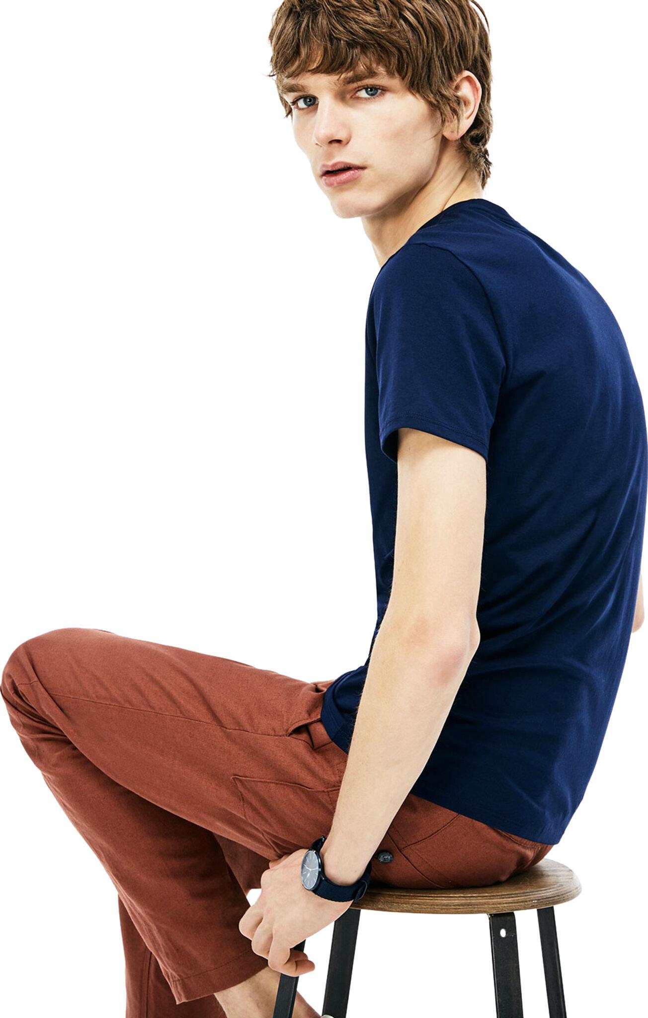 Numéro de l'image de la galerie de produits 11 pour le produit T-shirt col rond en jersey de coton pima uni - Homme