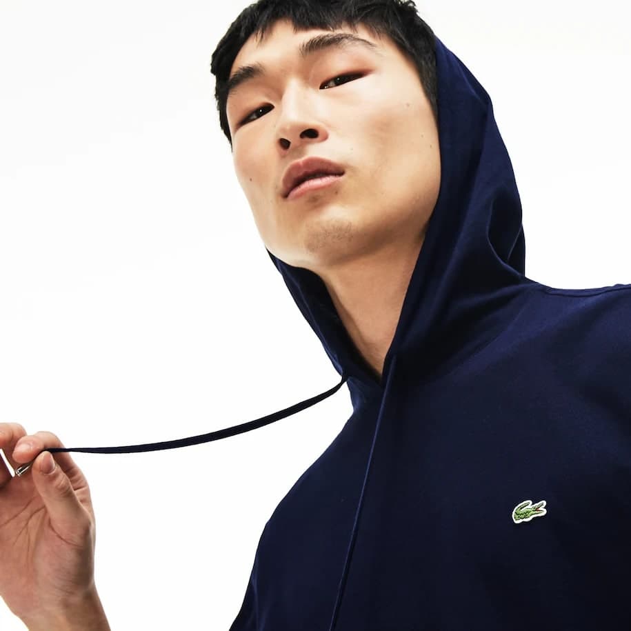 Numéro de l'image de la galerie de produits 4 pour le produit Chandail à capuchon en jersey de coton uni - Homme