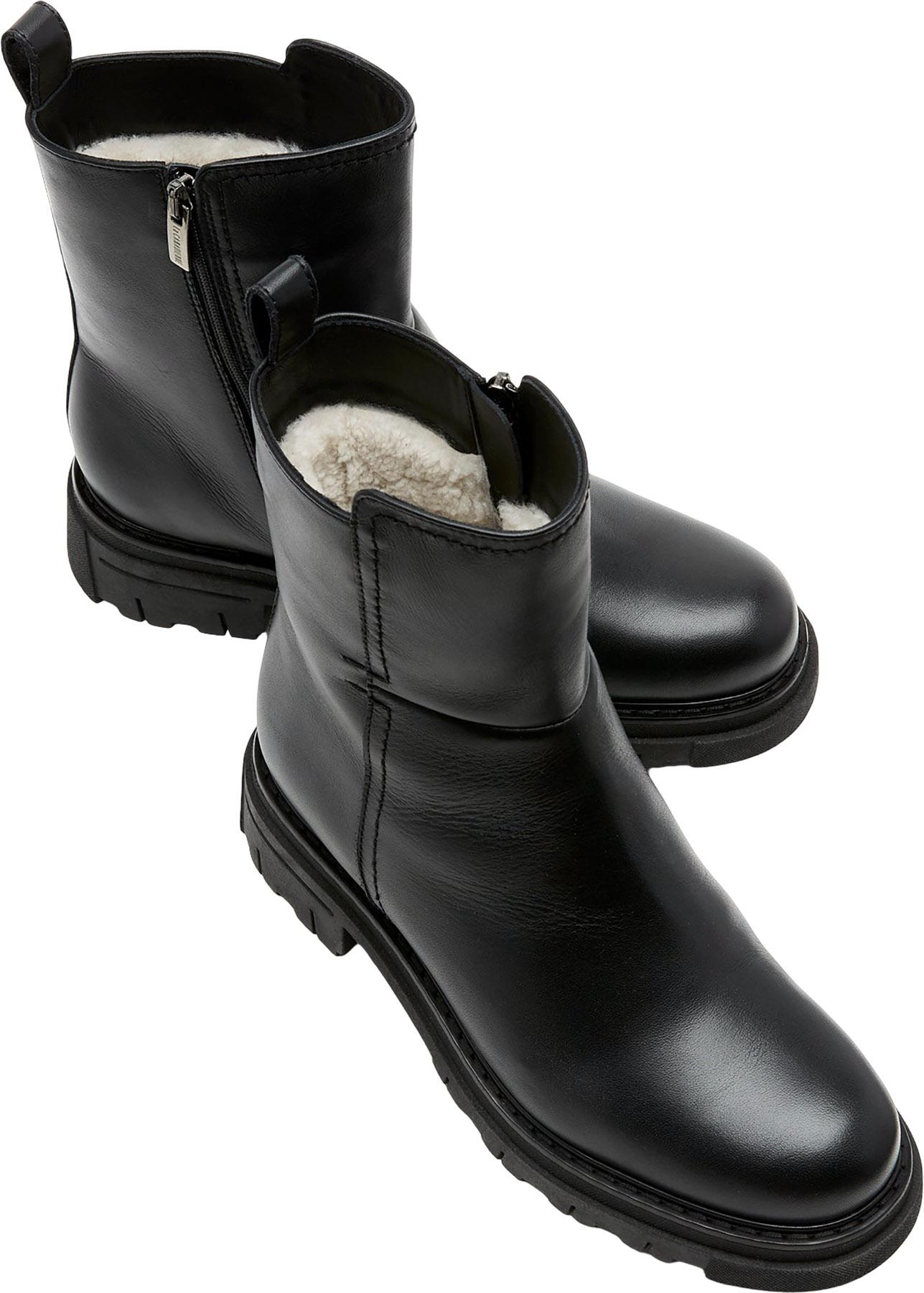 Product gallery image number 4 for product Dorian shearling-lined leather Booties - Women's