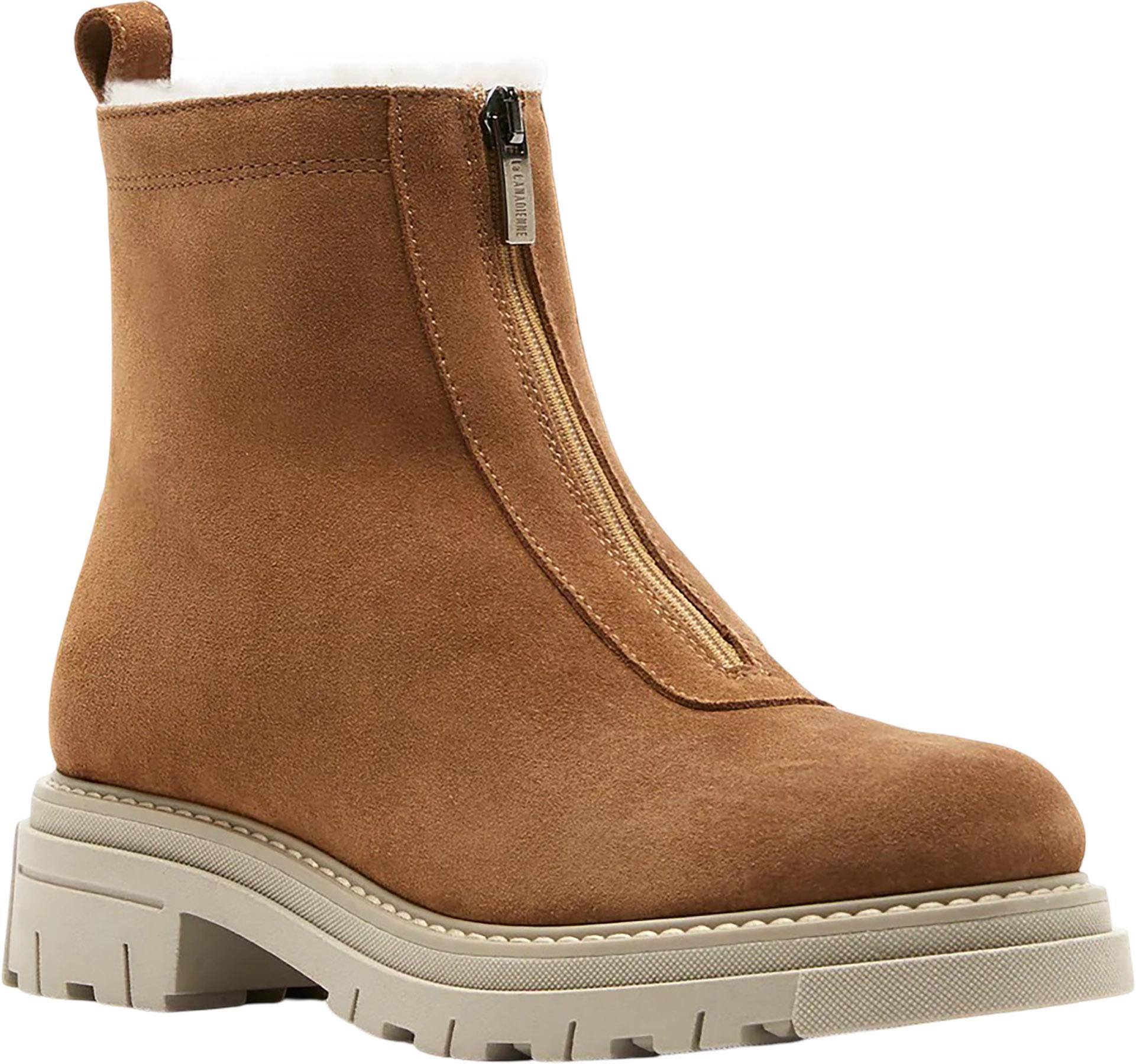 Product gallery image number 3 for product Delta shearling-lined suede Booties - Women's