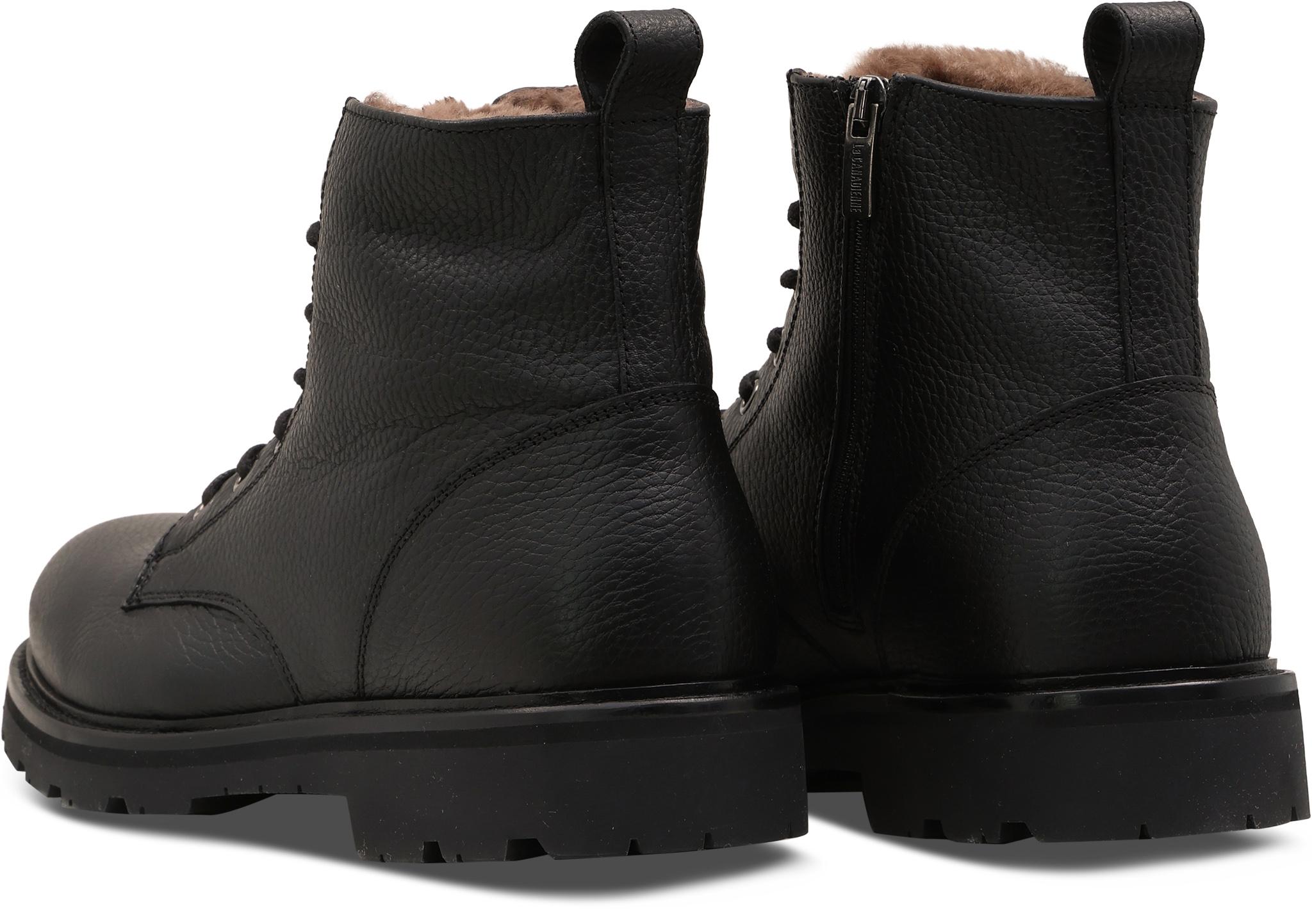 Product gallery image number 2 for product Lux Shearling Lined Pebble Leather Boot - Men's