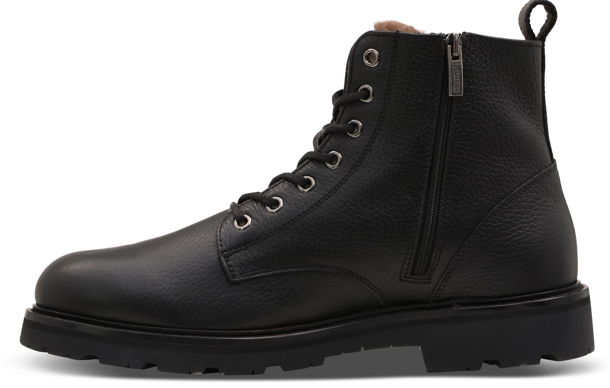Product gallery image number 4 for product Lux Shearling Lined Pebble Leather Boot - Men's