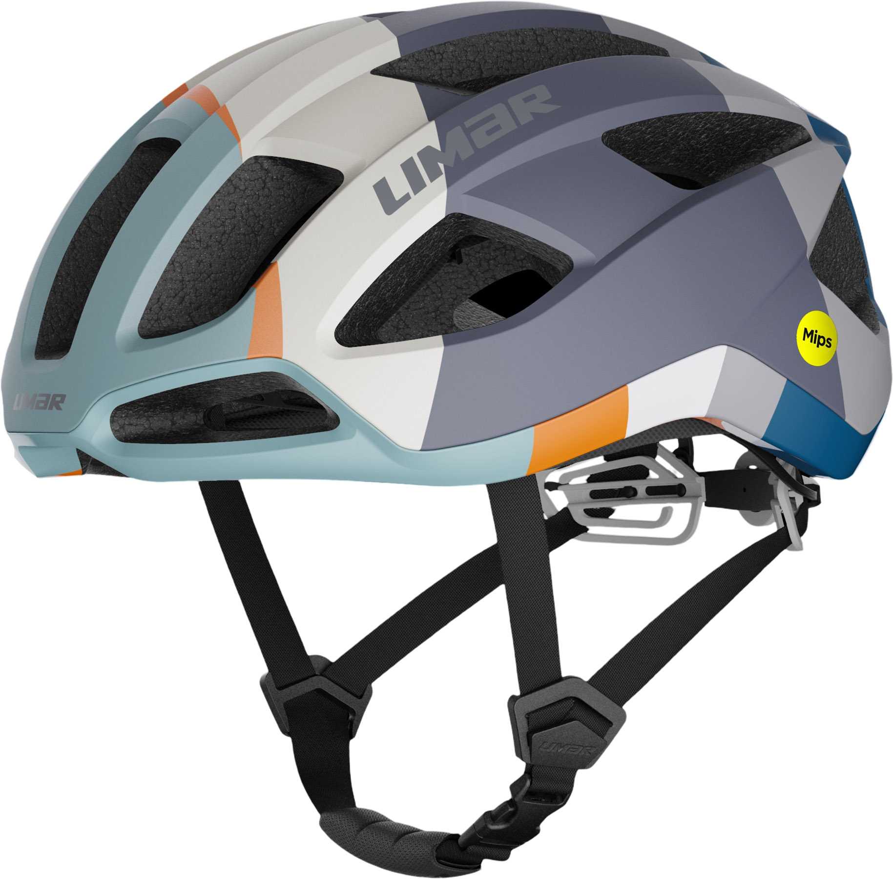 Matte Gray - Orange - Blue