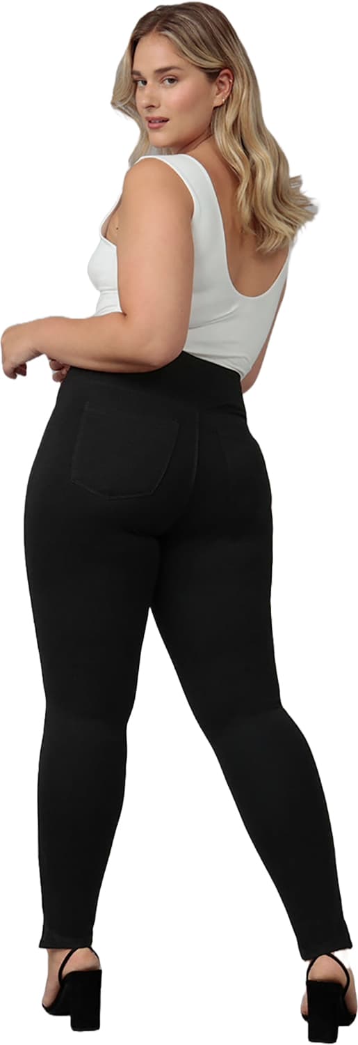 Product gallery image number 3 for product Anna Mid Rise Athleisure Skinny Leggings - Women's