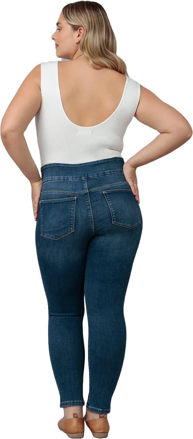 Product gallery image number 7 for product Jean moulant à enfiler à taille haute Anna - Femme