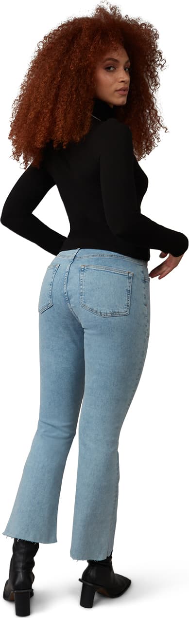 Numéro de l'image de la galerie de produits 2 pour le produit Jean bootcut à taille haute Billie - Femme