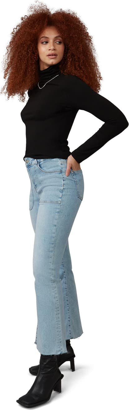 Numéro de l'image de la galerie de produits 3 pour le produit Jean bootcut à taille haute Billie - Femme