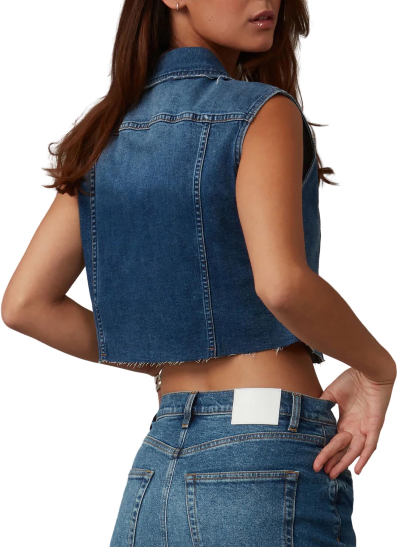 Product gallery image number 2 for product Gabbie Cropped Denim Vest - Women's