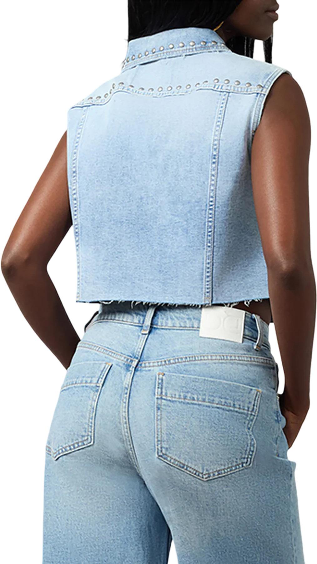Product gallery image number 3 for product Gabbie Cropped Denim Vest - Women's