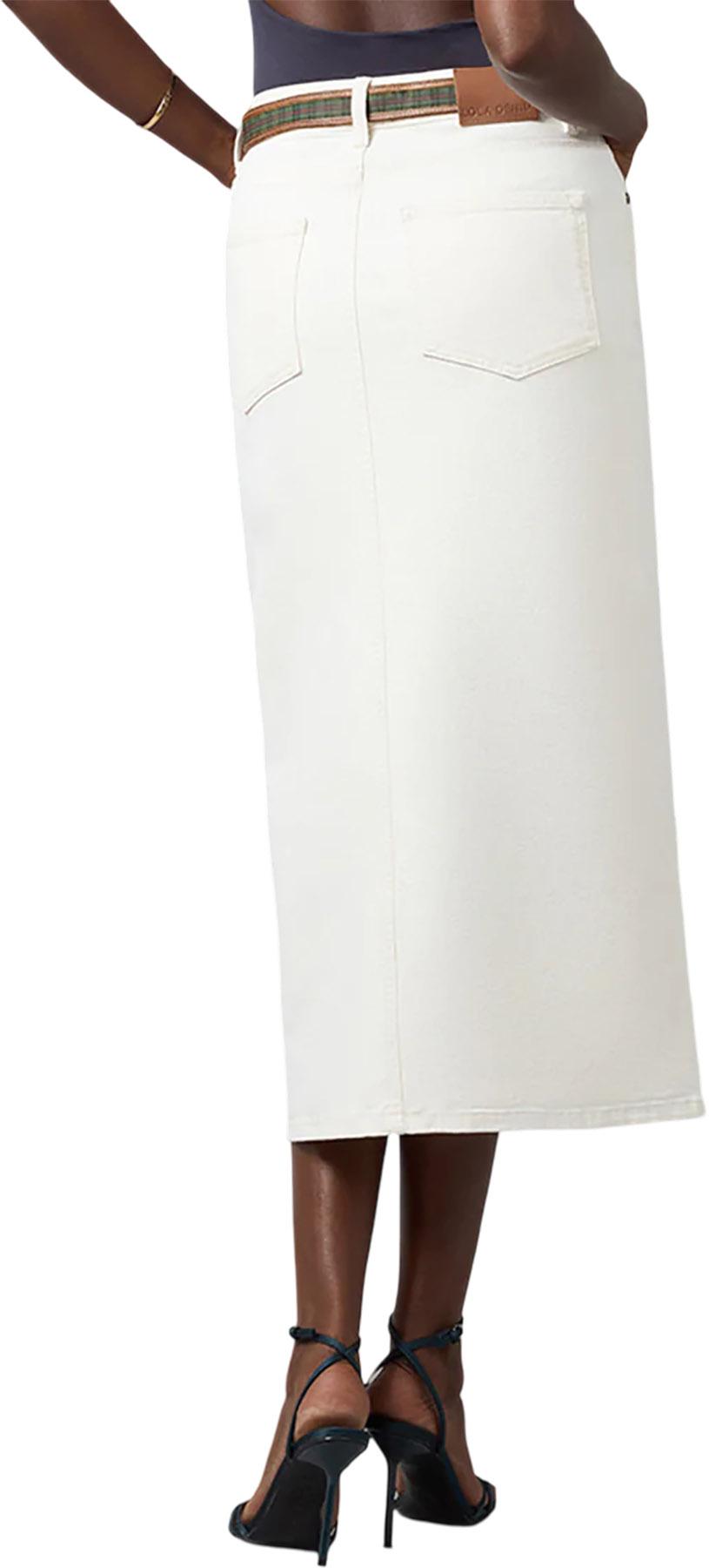 Product gallery image number 5 for product Jupe longue taille haute Halston - Femme