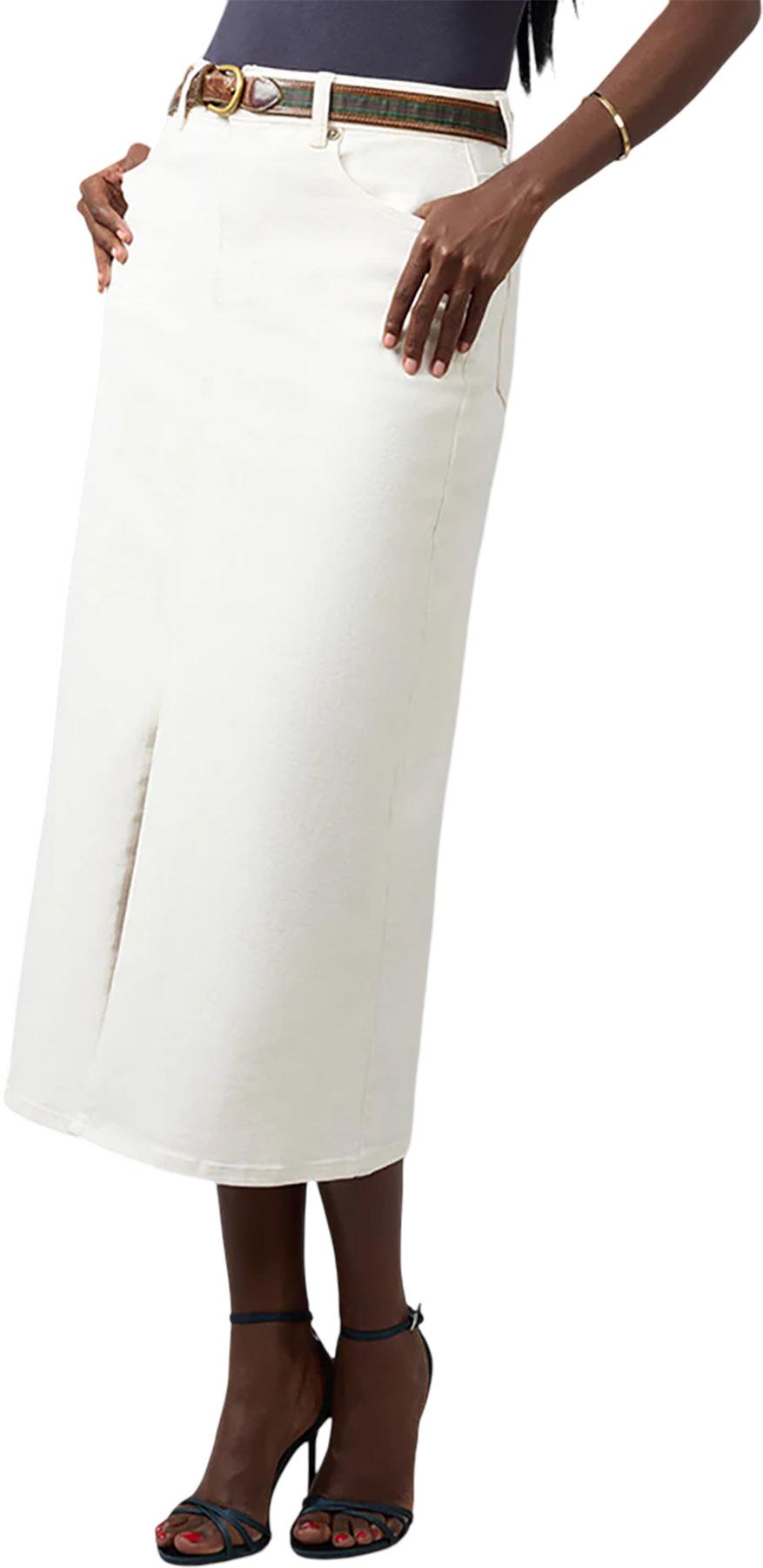 Product gallery image number 3 for product Jupe longue taille haute Halston - Femme