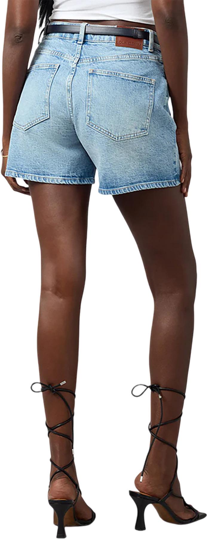 Product gallery image number 2 for product Short taille haute à ourlet effiloché Liana - Femme