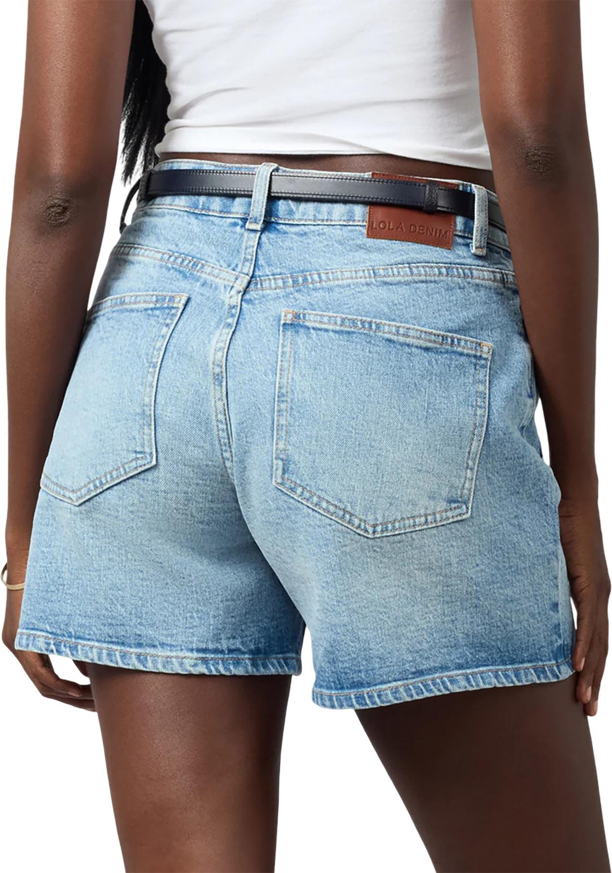 Product gallery image number 4 for product Short taille haute à ourlet effiloché Liana - Femme