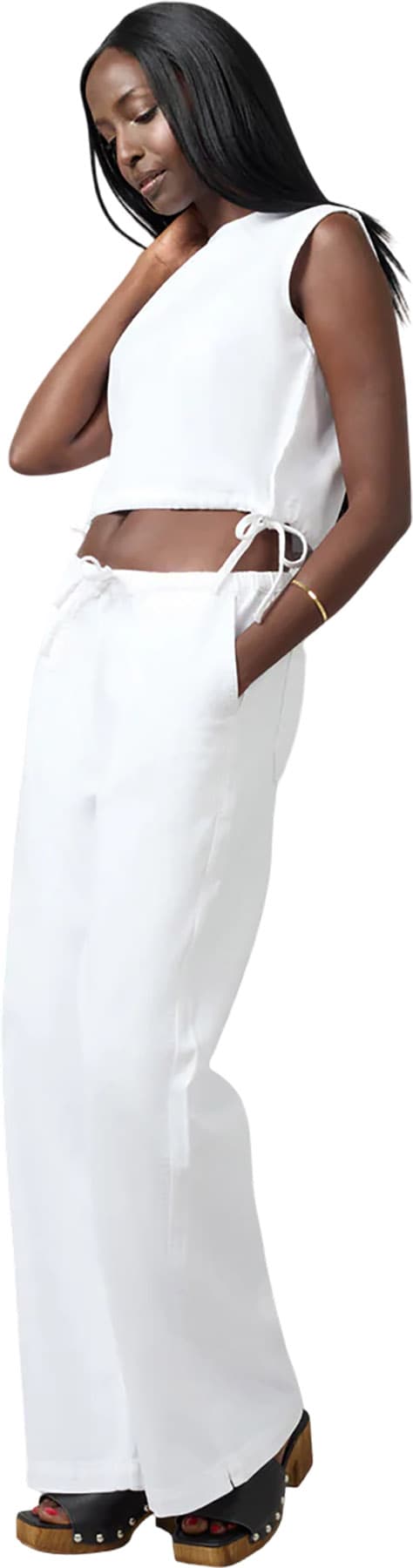 Numéro de l'image de la galerie de produits 4 pour le produit Jean taille mi-haute à jambe large Remy - Femme