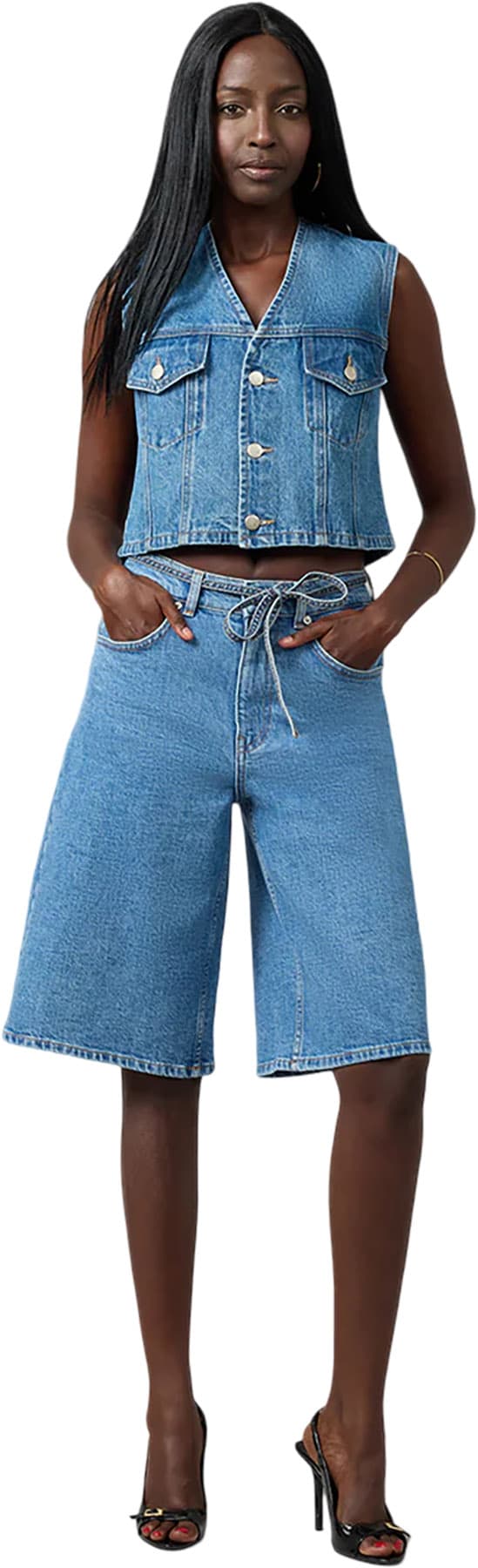 Product gallery image number 3 for product Seville High Rise Gaucho Jeans - Women's