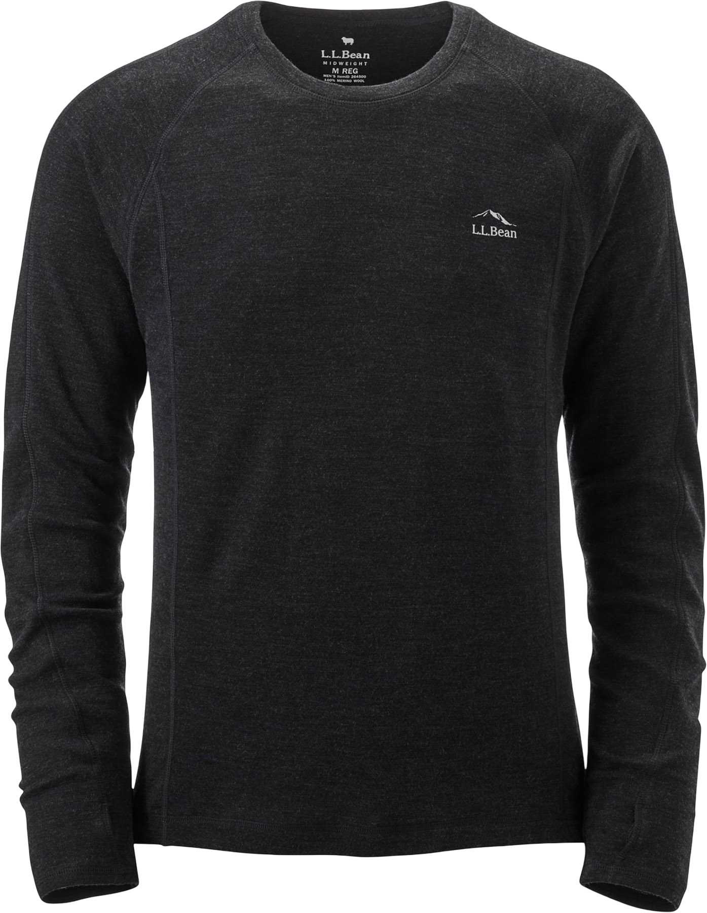 Image de produit pour Couche de base pour le haut à col rond en laine mérinos mi-épaisse 250 Cresta - Homme