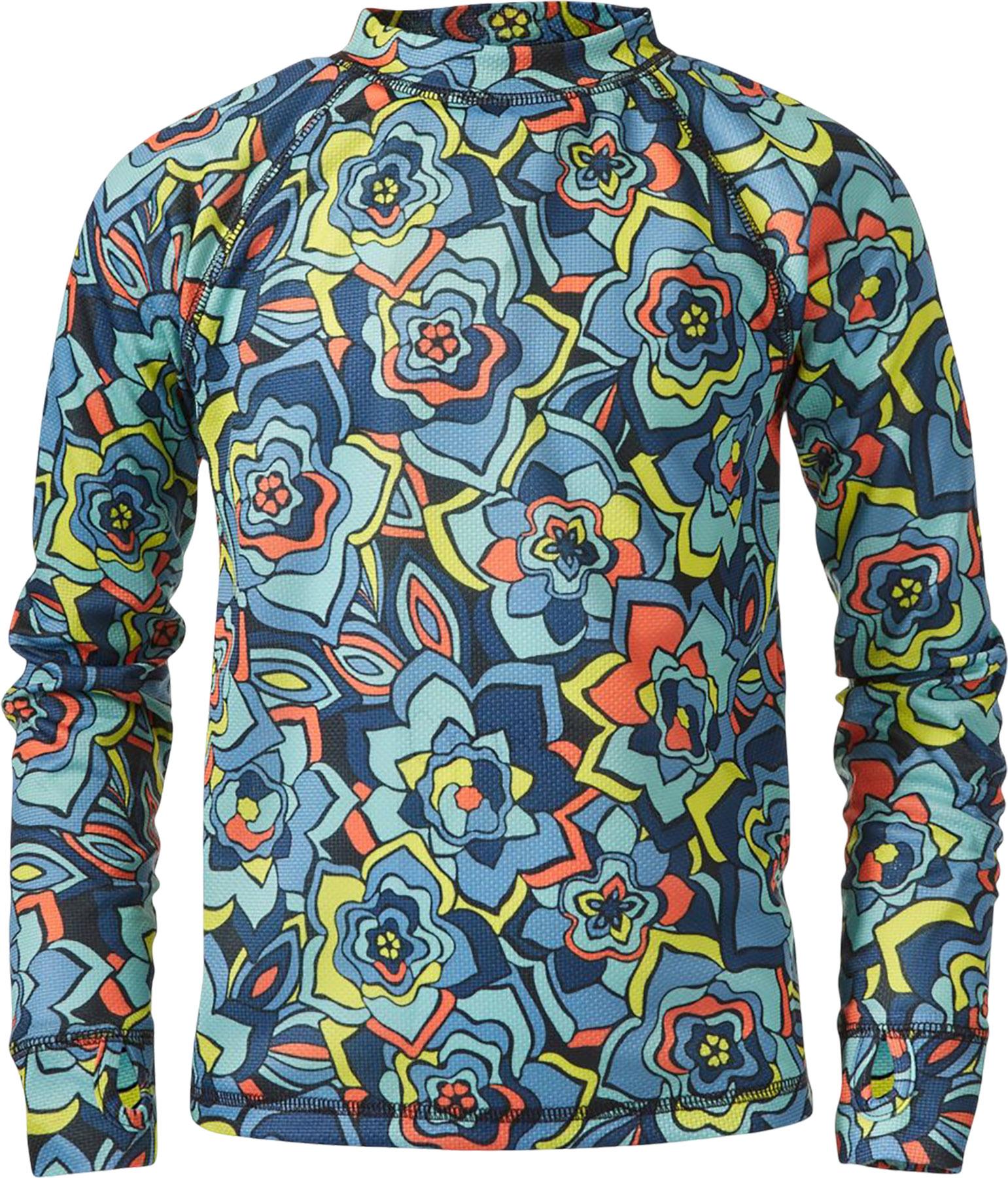 Product gallery image number 1 for product Wicked Warm Midweight Long Printed Base Layer Top - Kids
