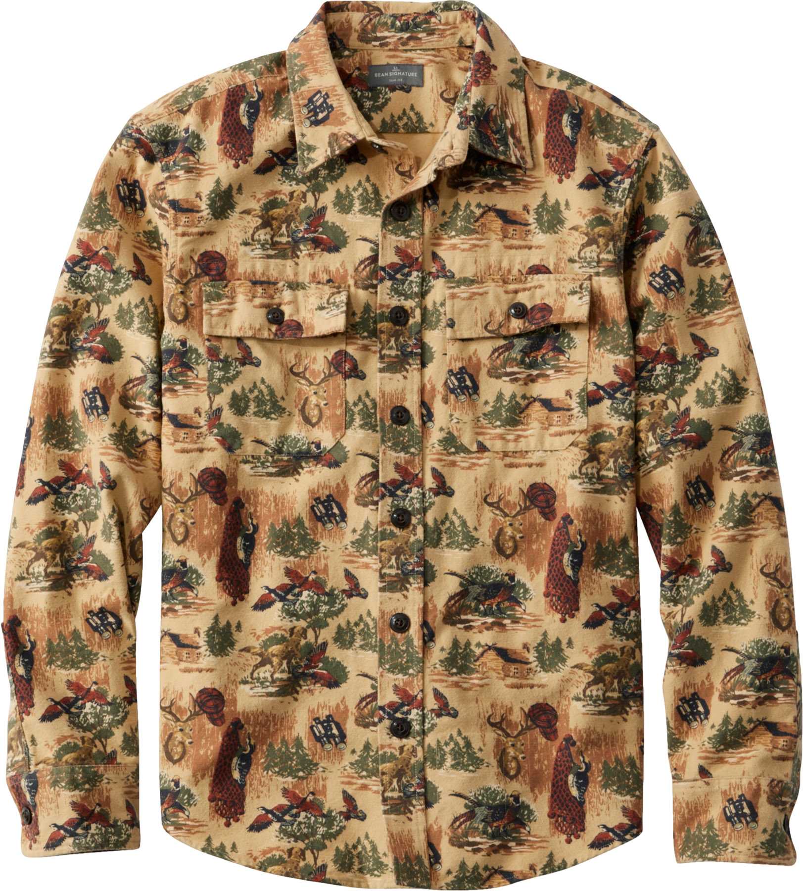 Product image for Signature 1933 Chamois Cloth Slim Fit Flannel Shirt - Men's