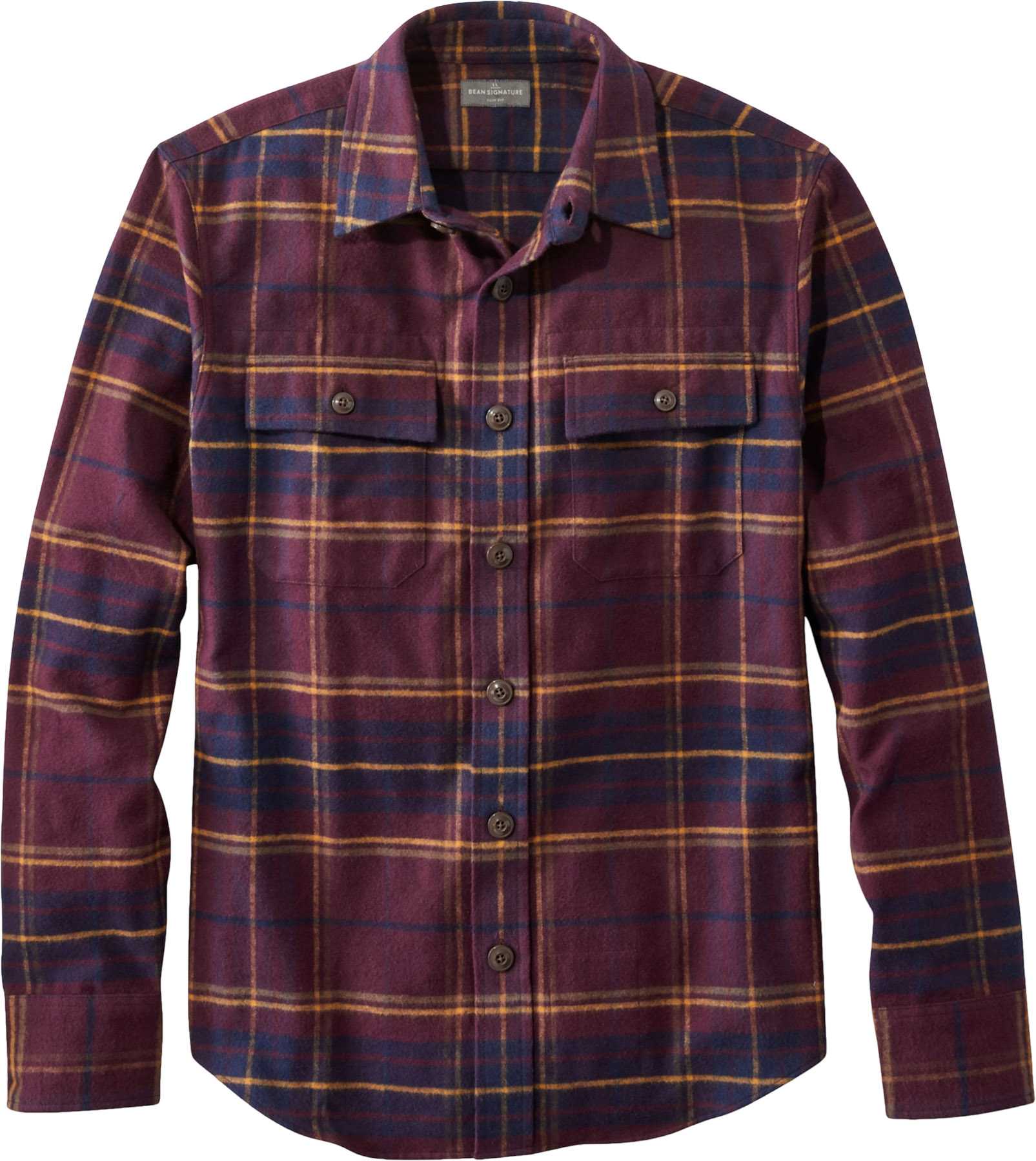 Product image for Signature 1933 Chamois Cloth Slim Fit Flannel Shirt - Men's