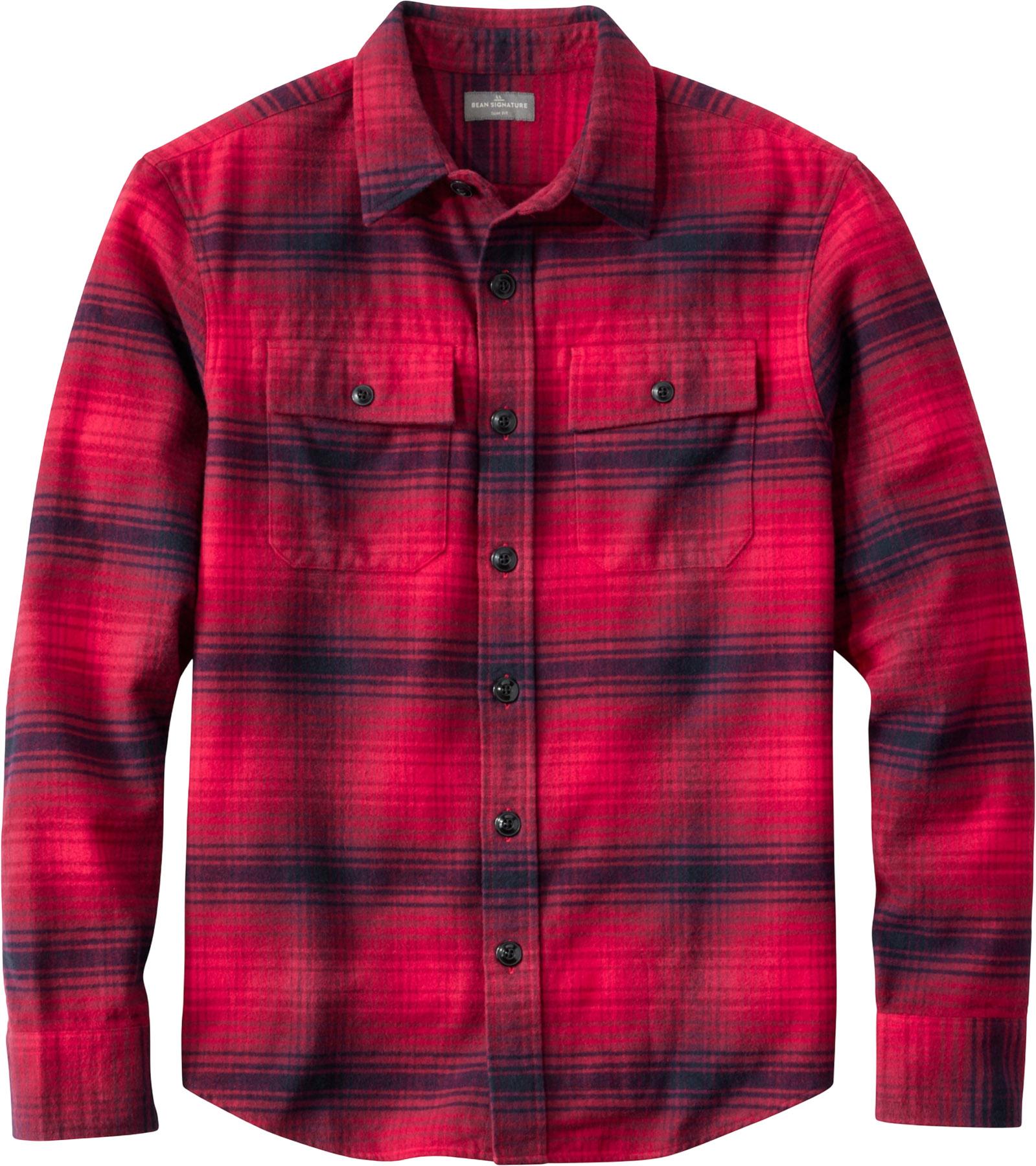 Product image for Signature 1933 Chamois Cloth Slim Fit Flannel Shirt - Men's