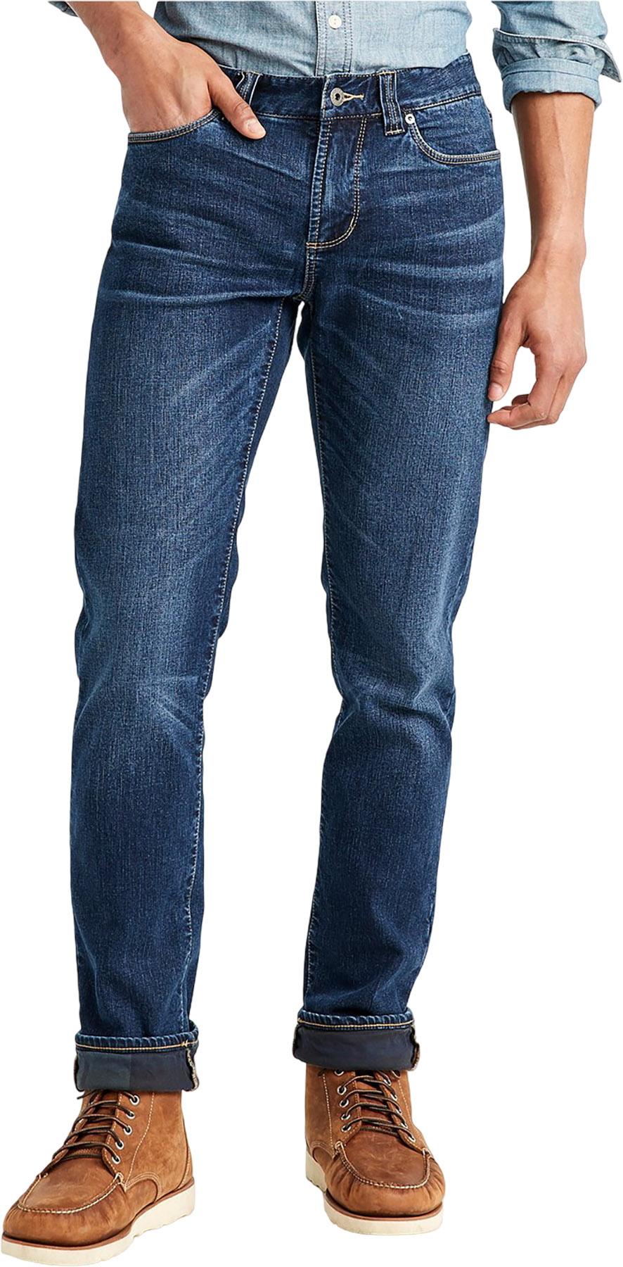 Product image for Signature Five-Pocket Stretch Slim Straight Lined Jeans - Men's
