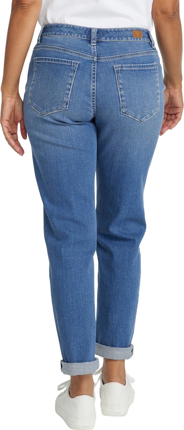 Product gallery image number 3 for product Signature Organic Denim Low-Rise Straight-Leg Boyfriend Jeans - Women's